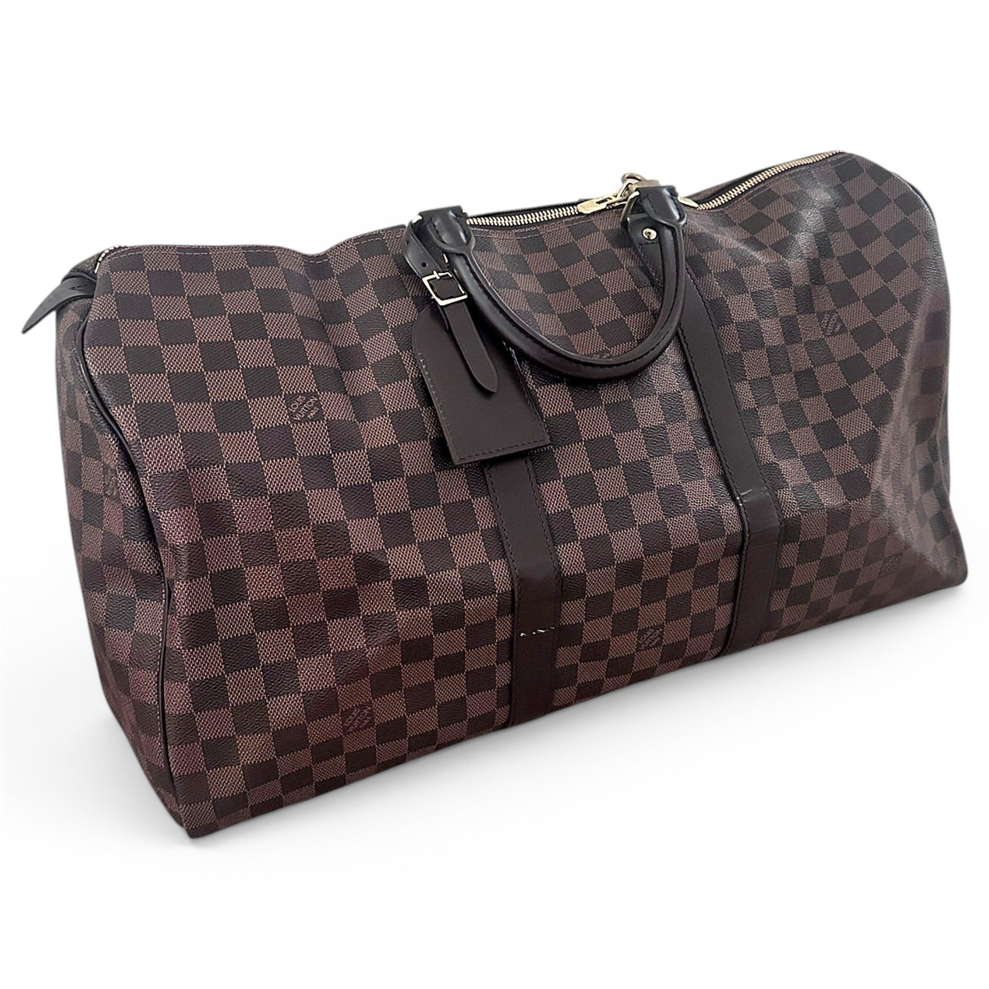 Keepall leather travel bag