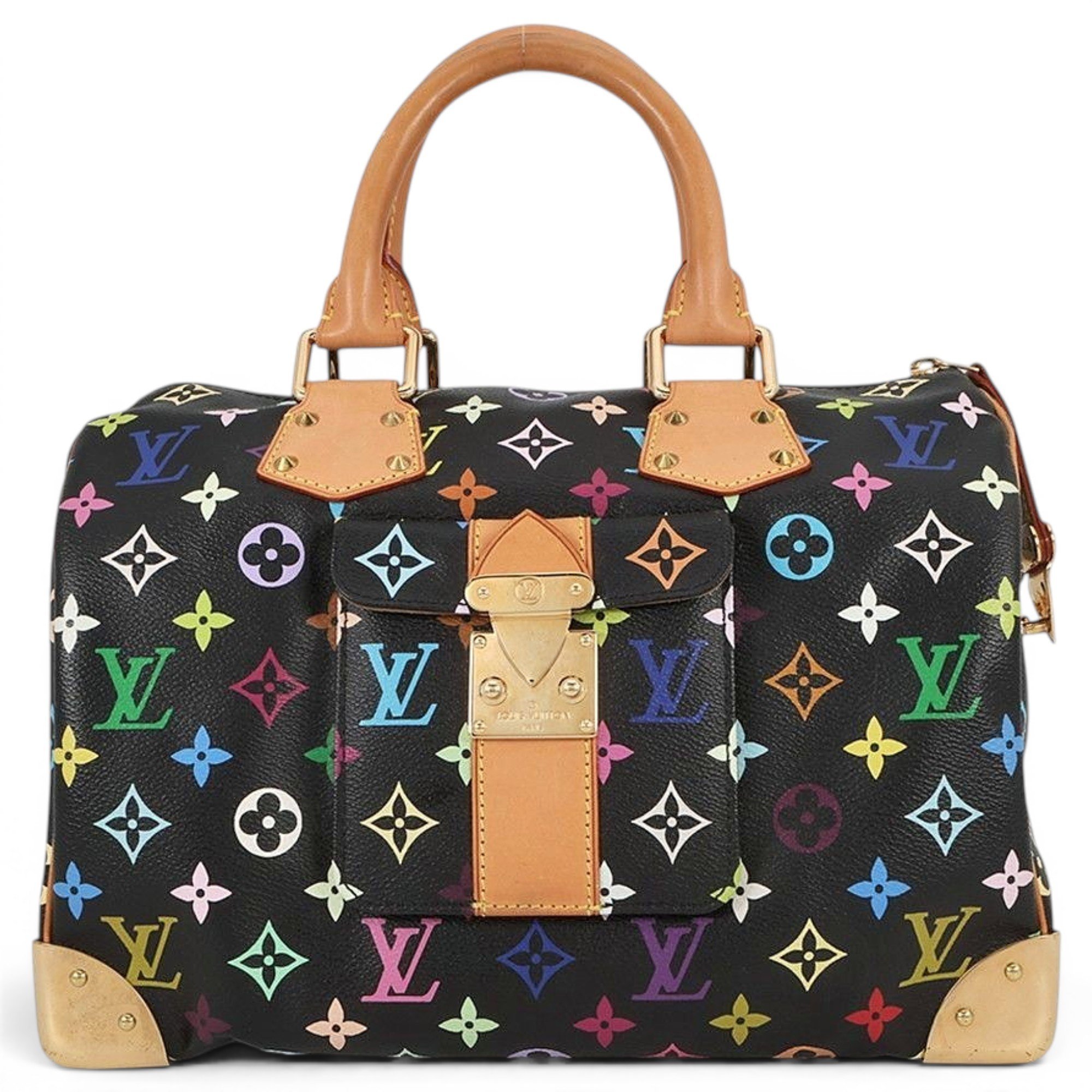 Speedy leather handbag
