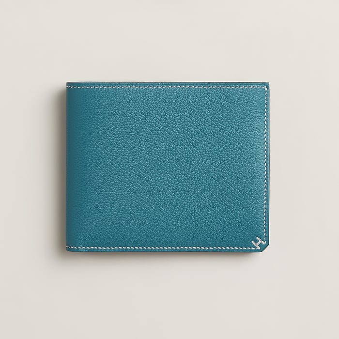New Bleu Jean H Sellier Compact Wallet