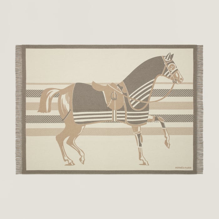 01_liege Cheval a La Couverture Blanket