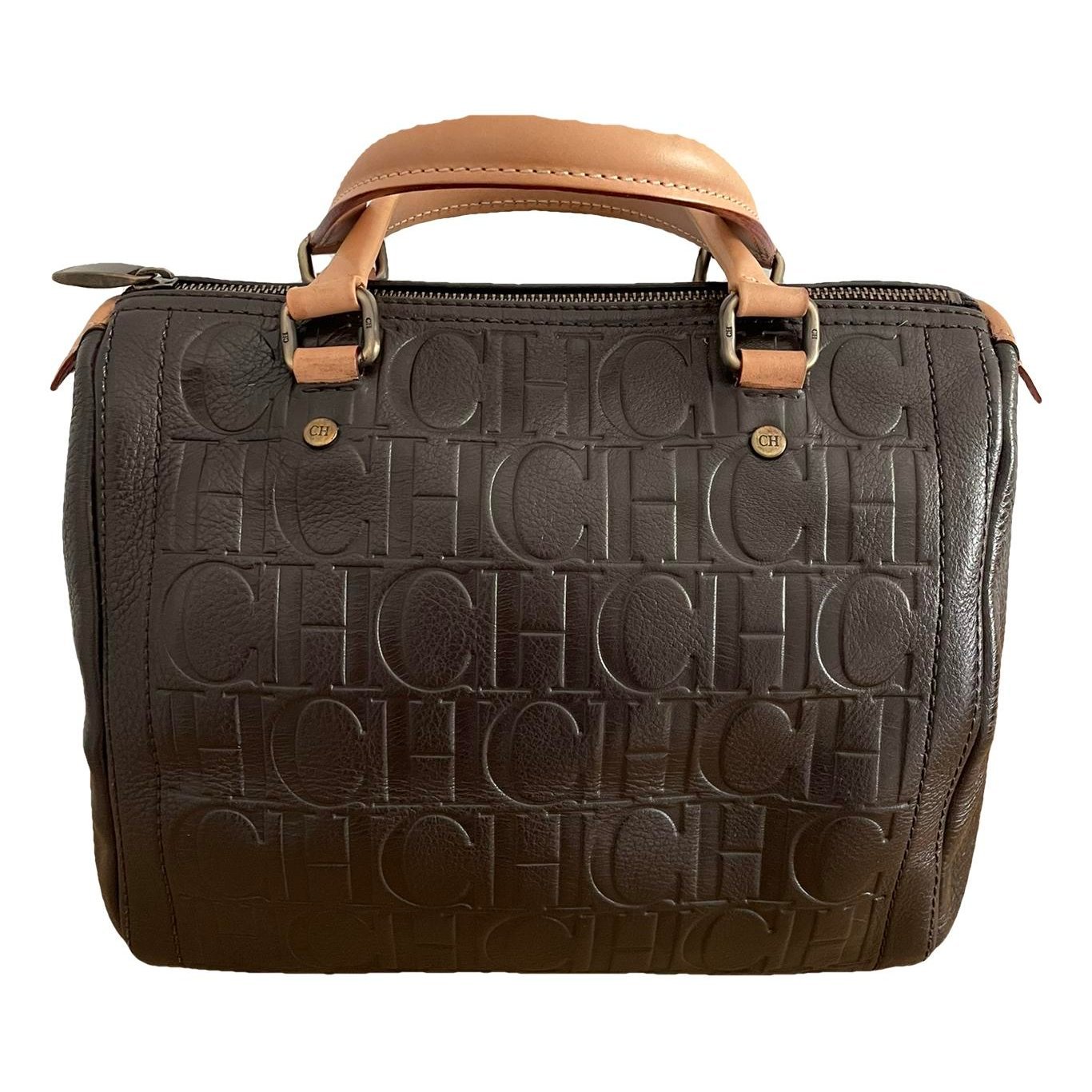 Leather bowling bag