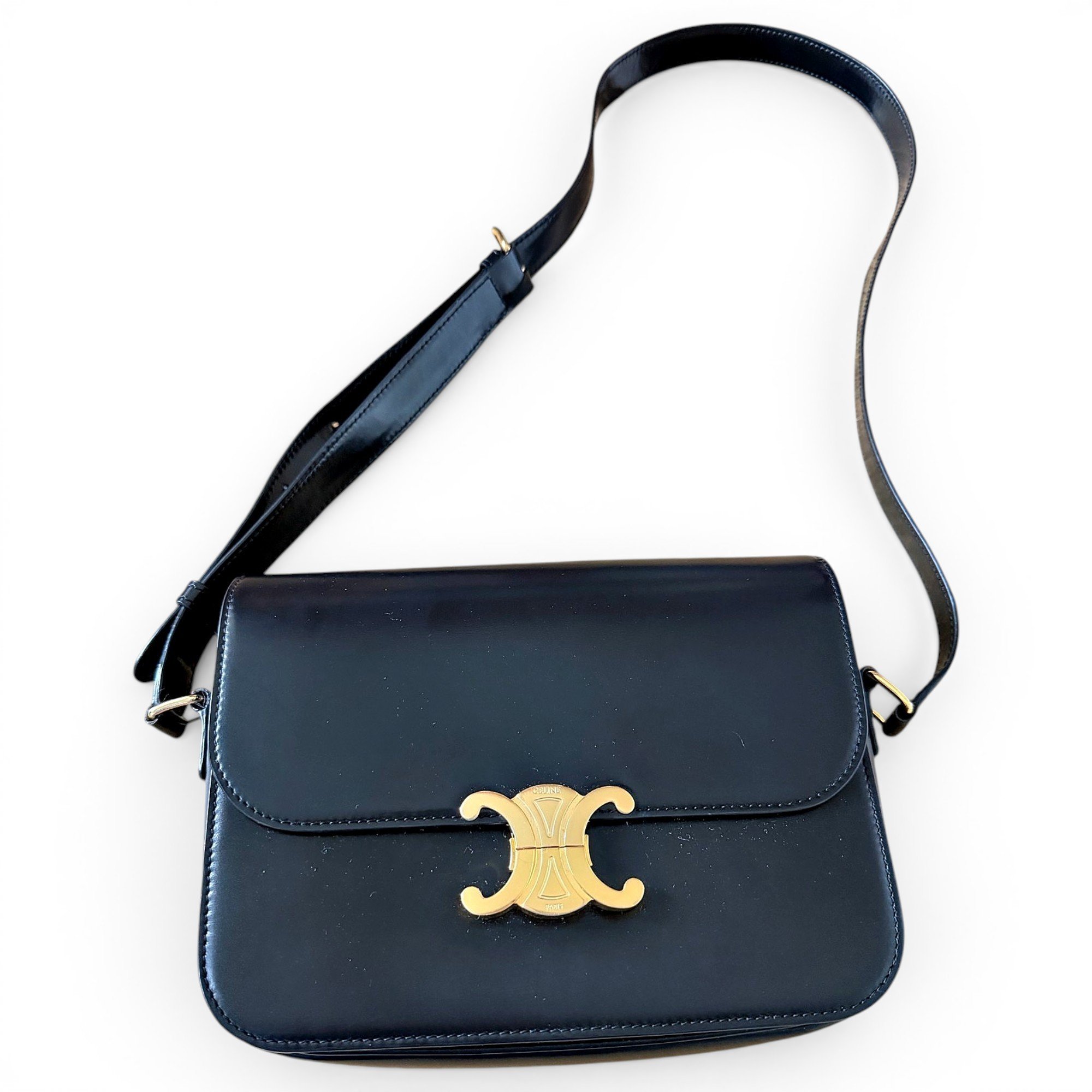 Triomphe leather handbag