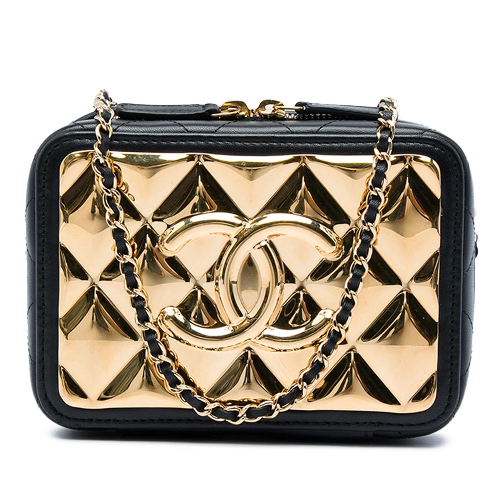 Vanity pony-style calfskin handbag