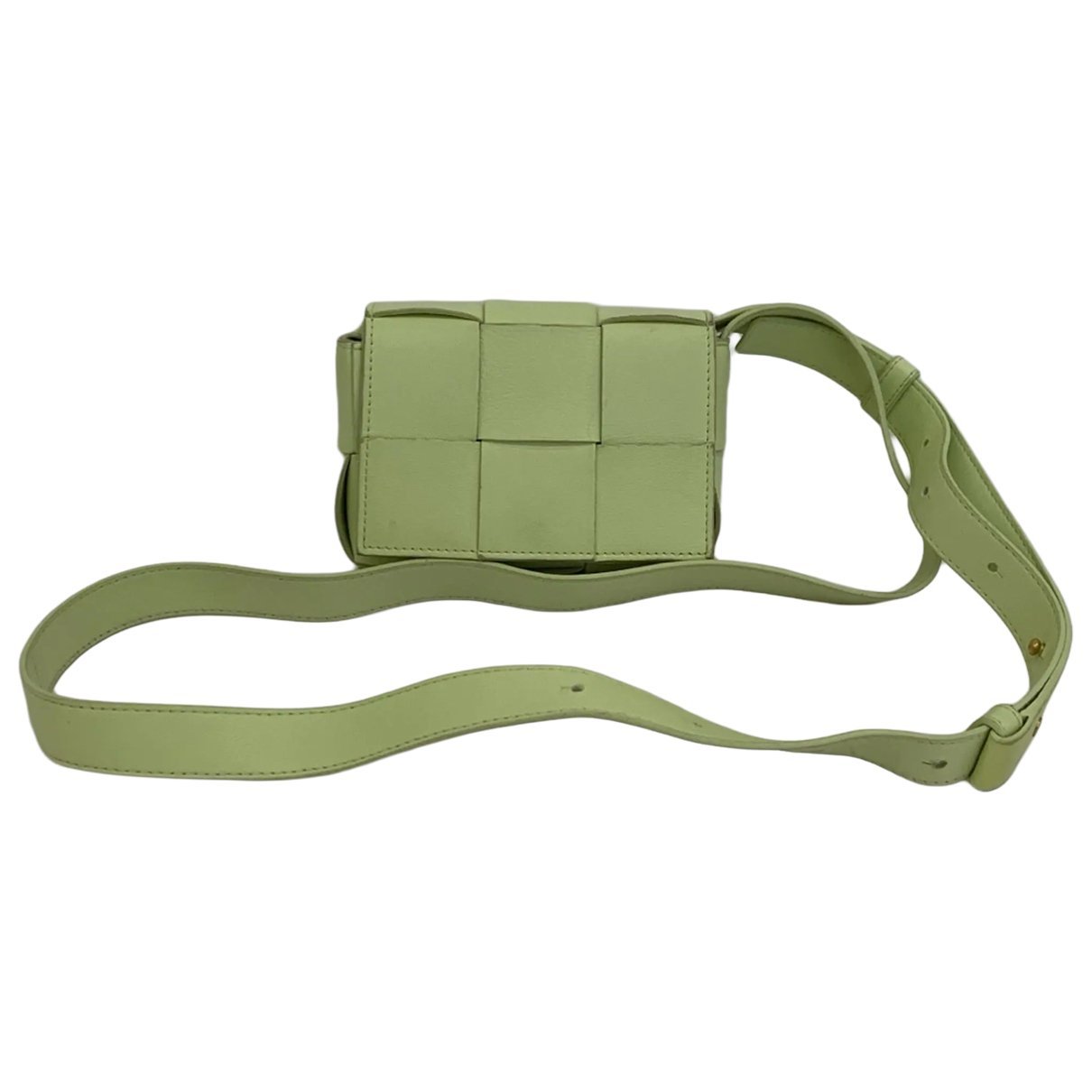 Cassette leather handbag