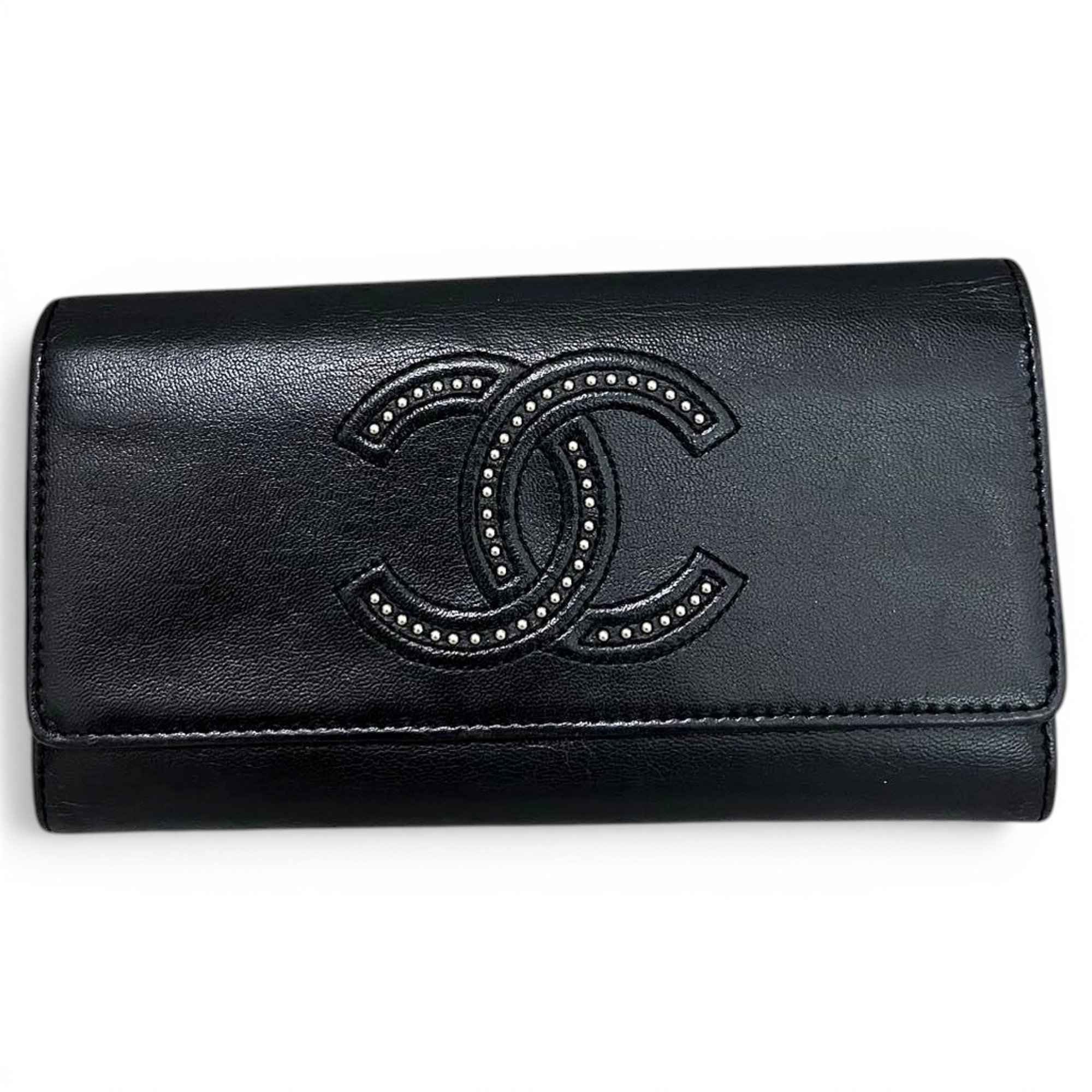 Leather clutch bag