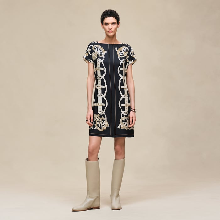 Noir "Ferronnerie Remix" Tunic
