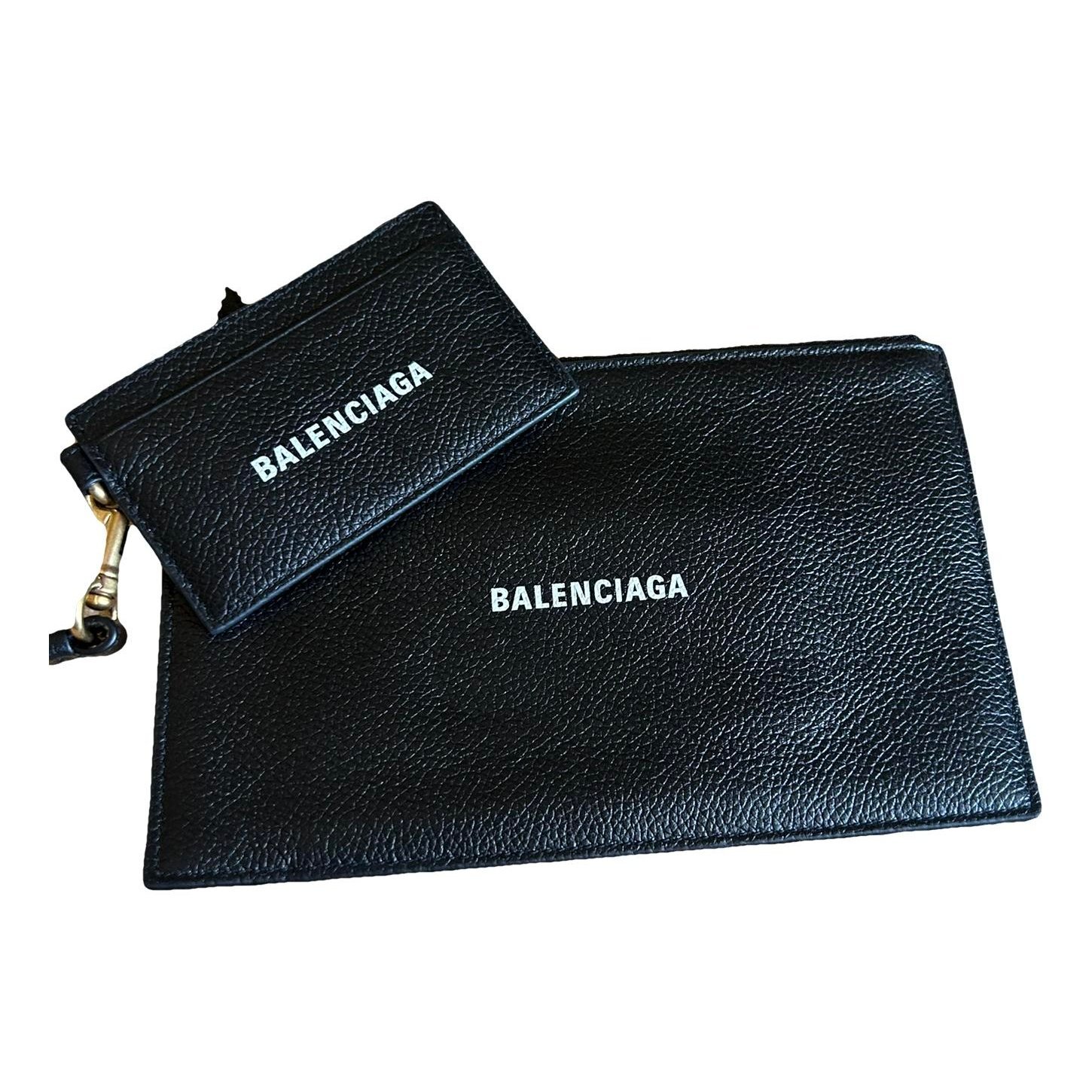 Leather clutch bag