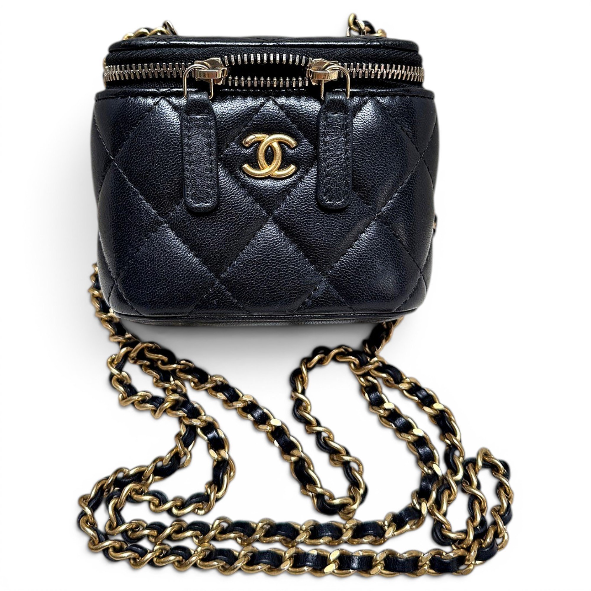 Trendy CC Vanity leather handbag