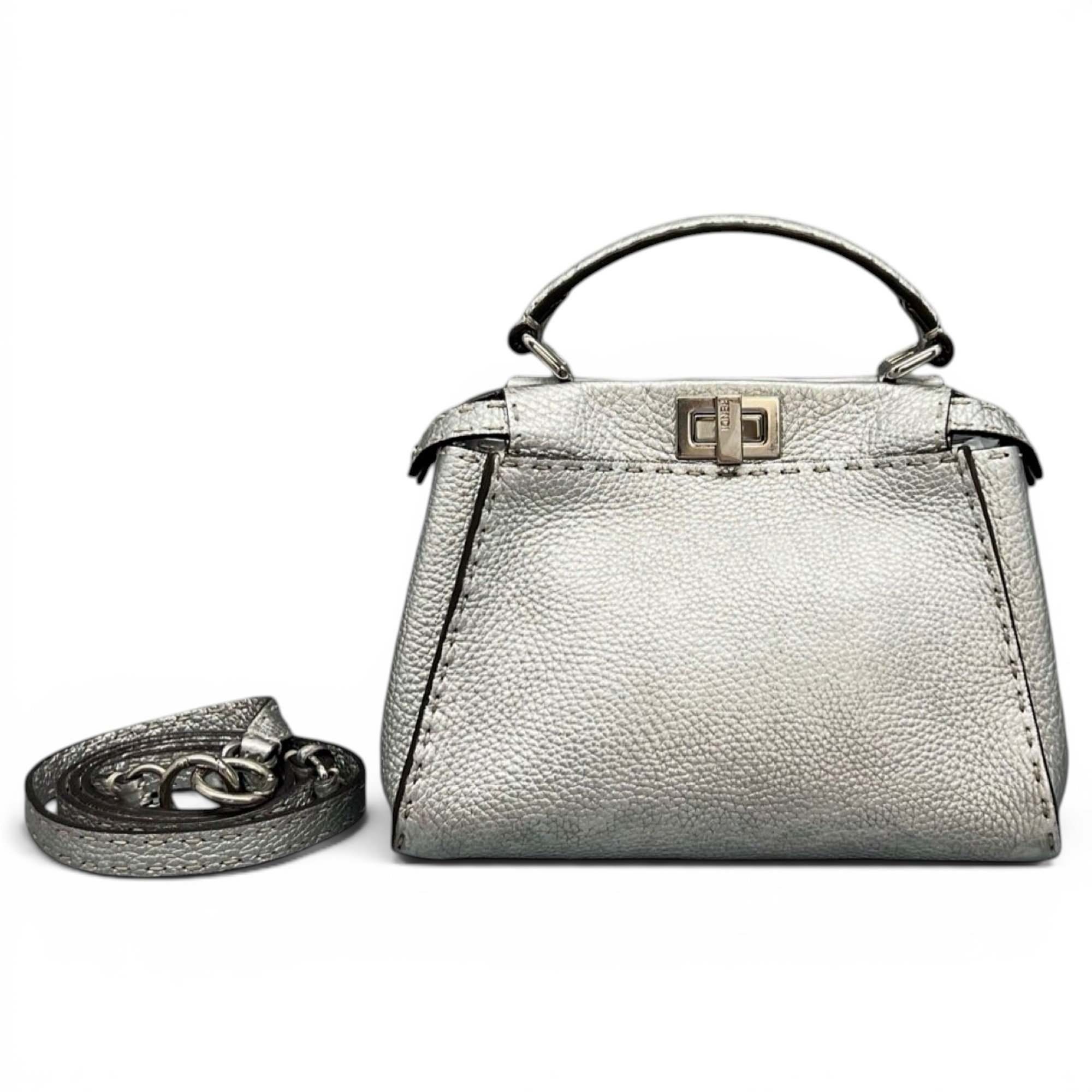 Peekaboo leather handbag