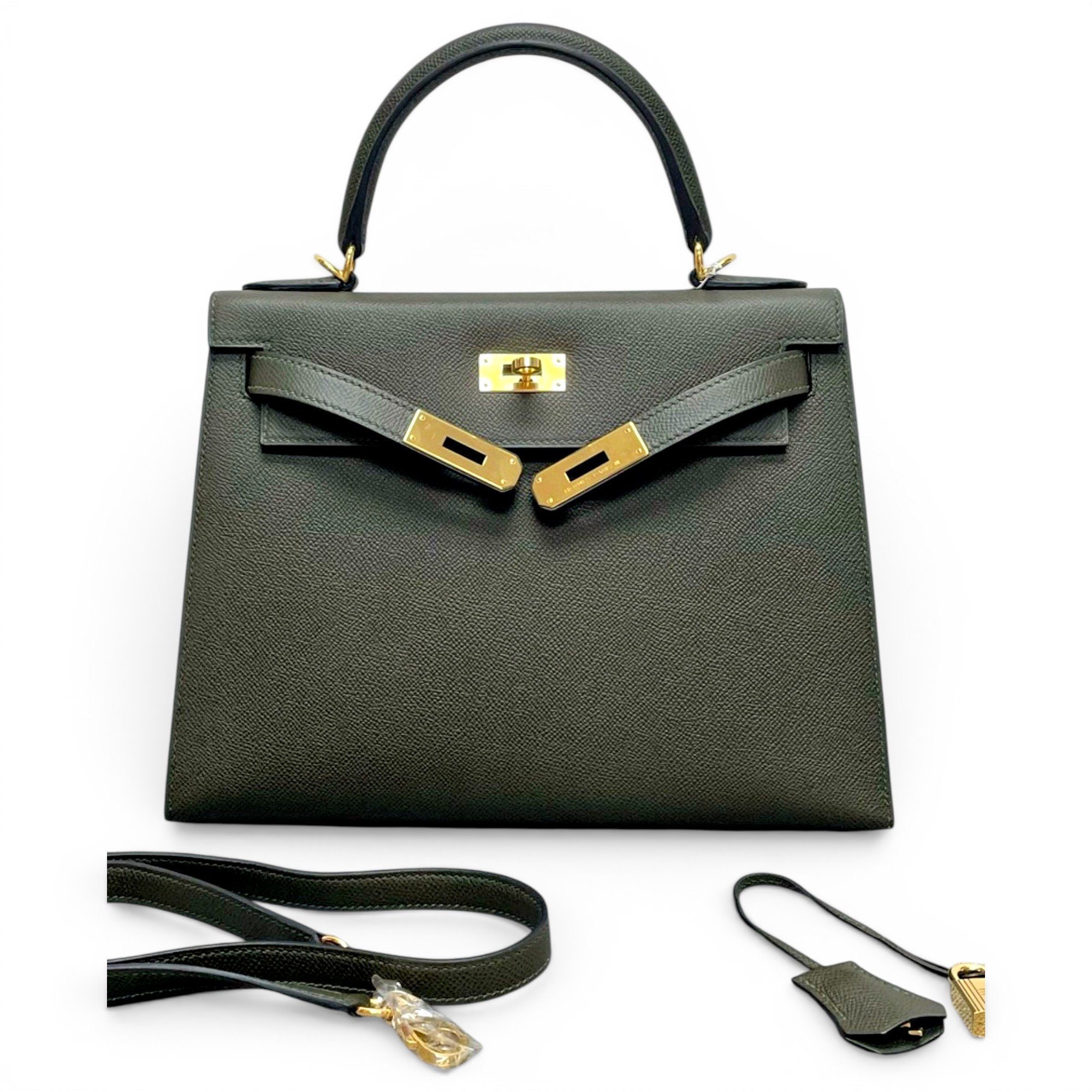 Kelly 28 leather handbag