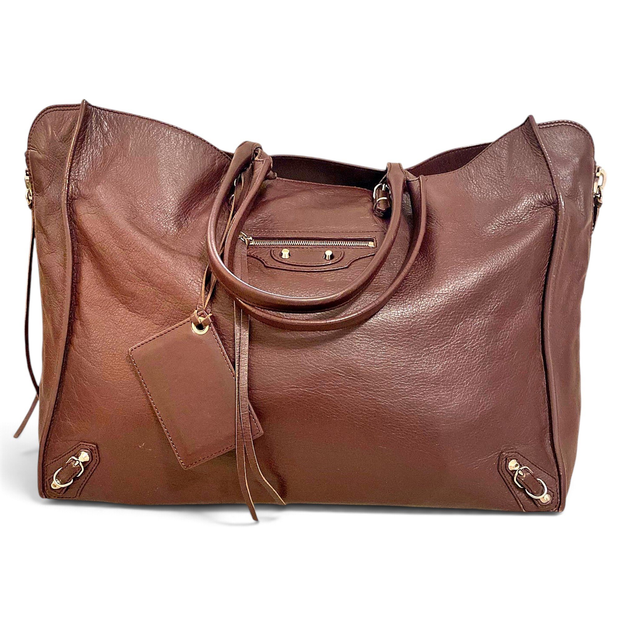 Papier leather tote