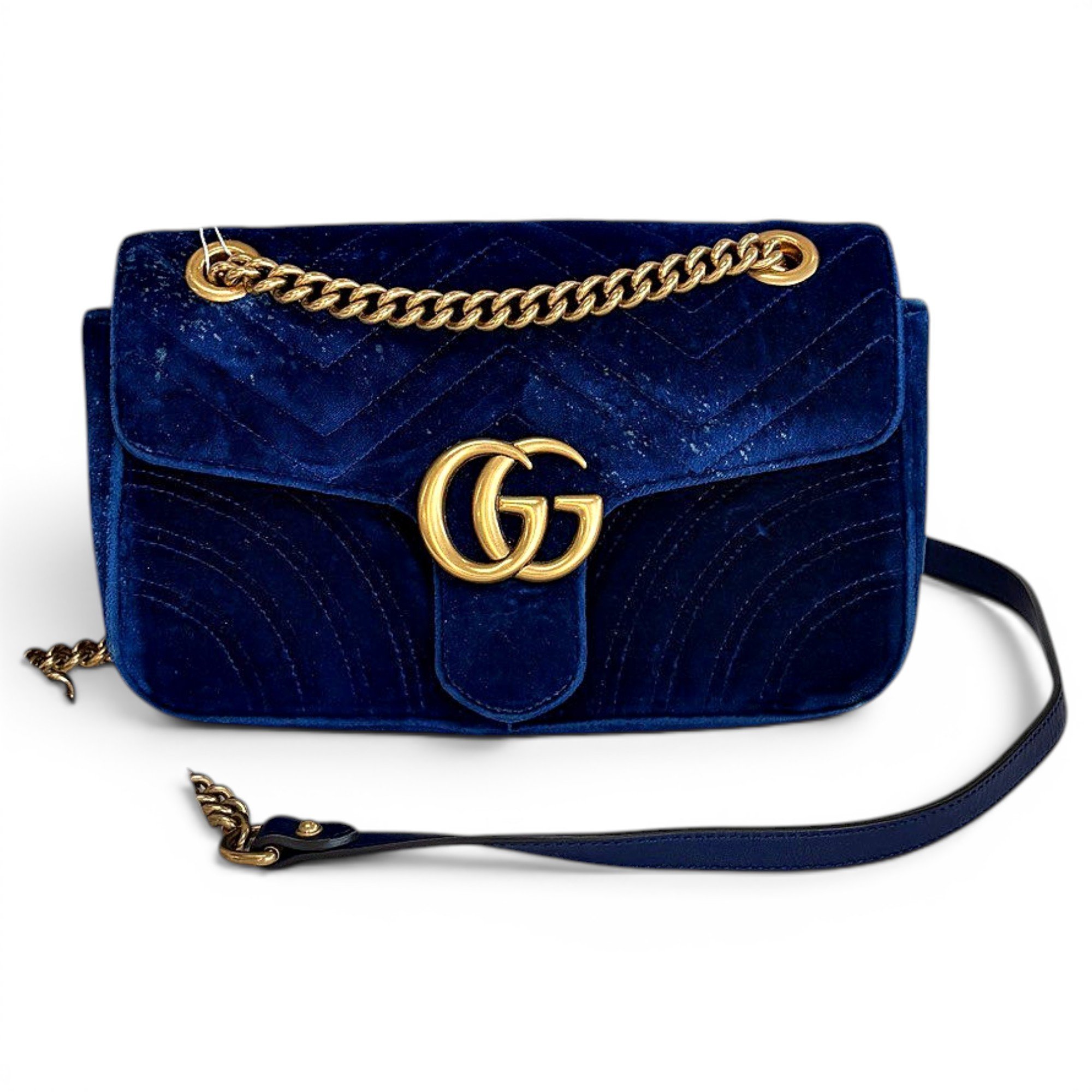 GG Marmont Flap velvet crossbody bag