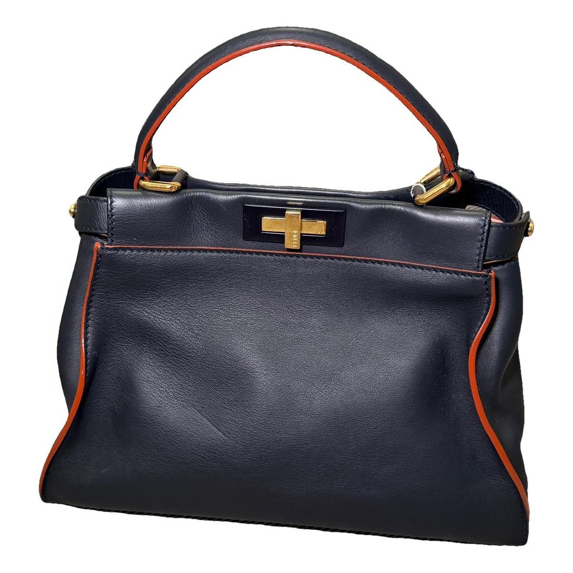 Peekaboo leather handbag
