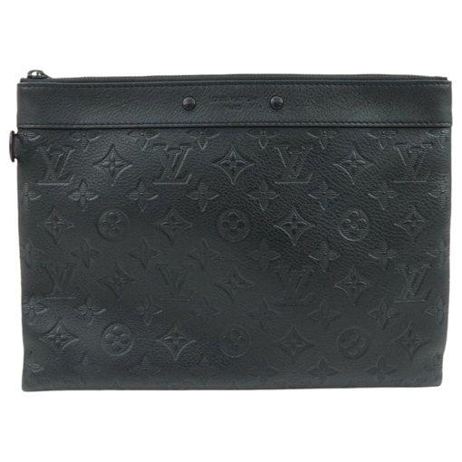 Moon pochette leather clutch bag