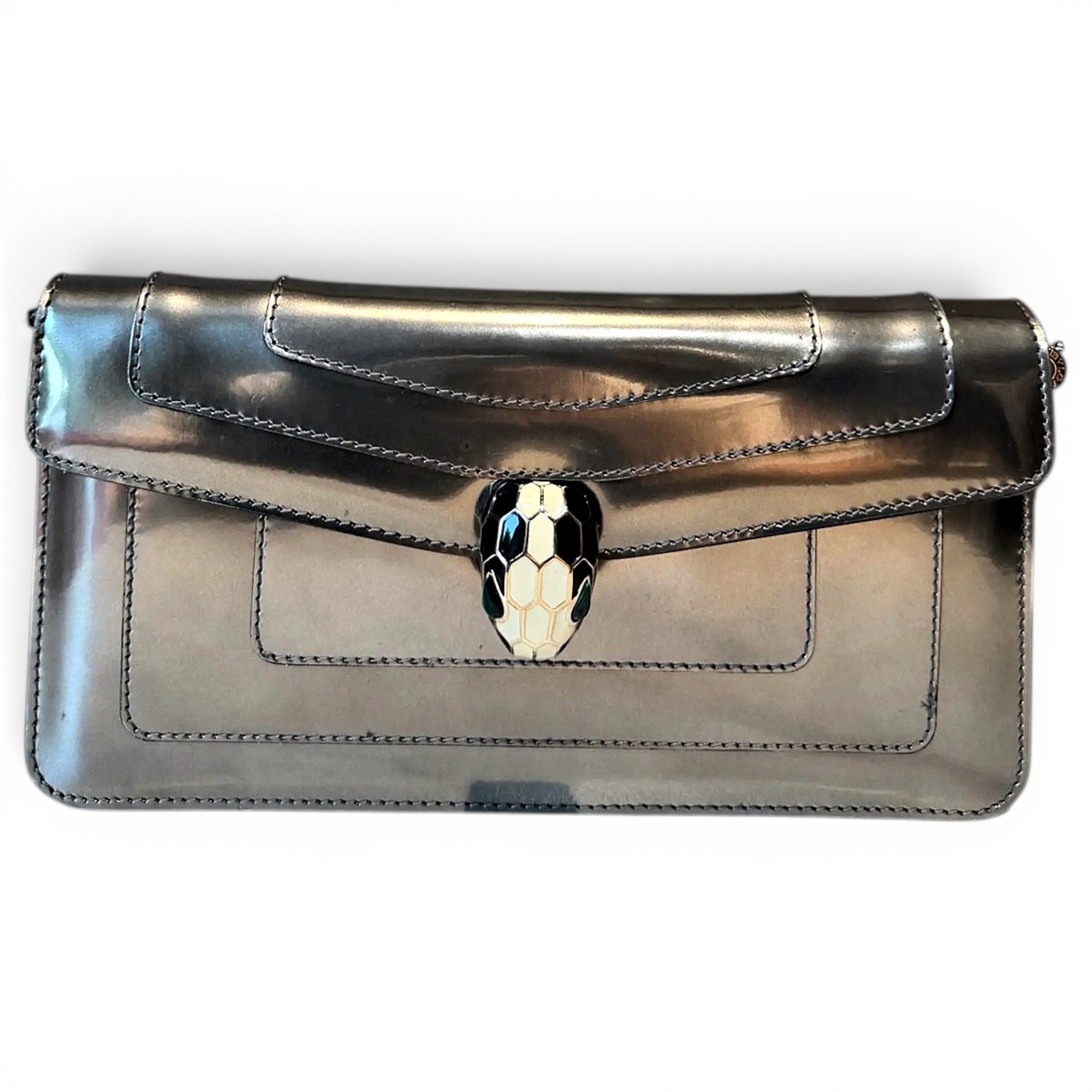 Serpenti leather handbag