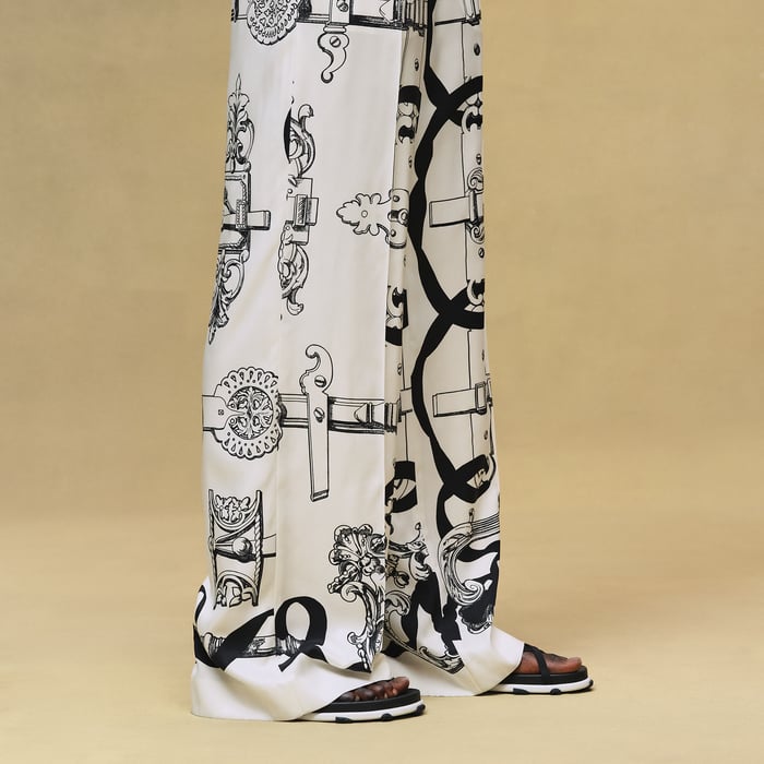 Blanc Nacre "Ferronnerie Remix" Pants