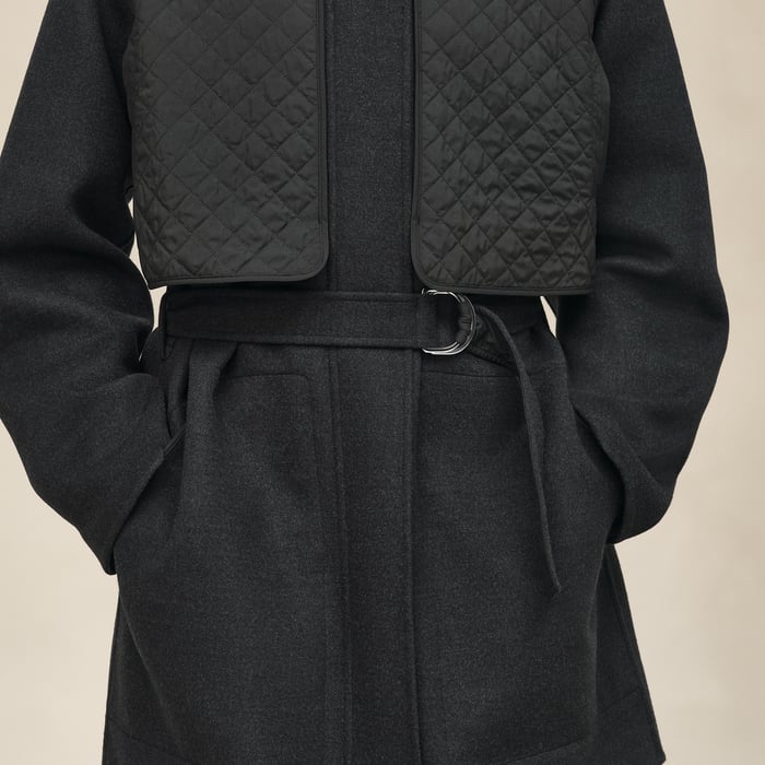 Gris Obscur "Chaine d'Ancre" Coat