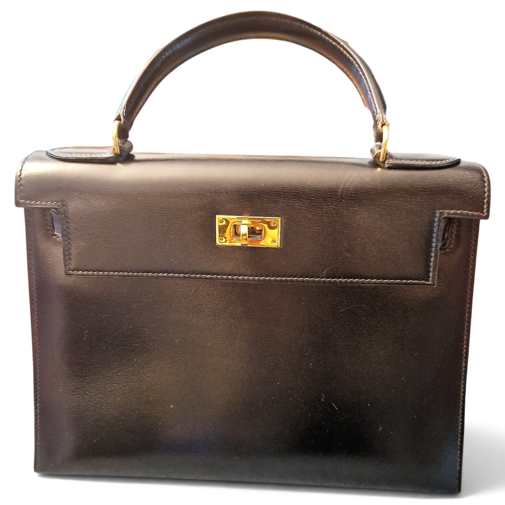 Kelly 28 leather handbag