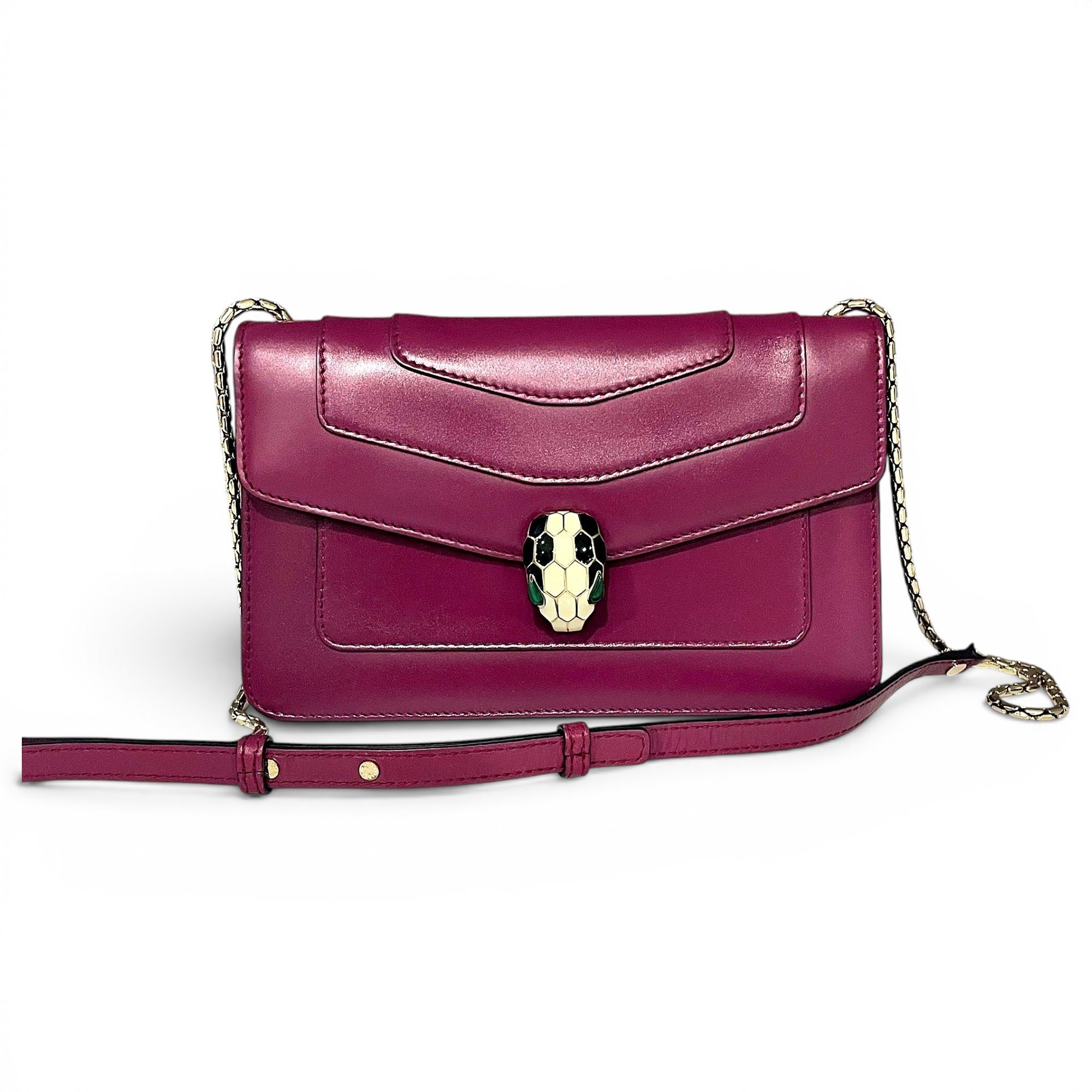 Bvlgari Serpenti leather handbag