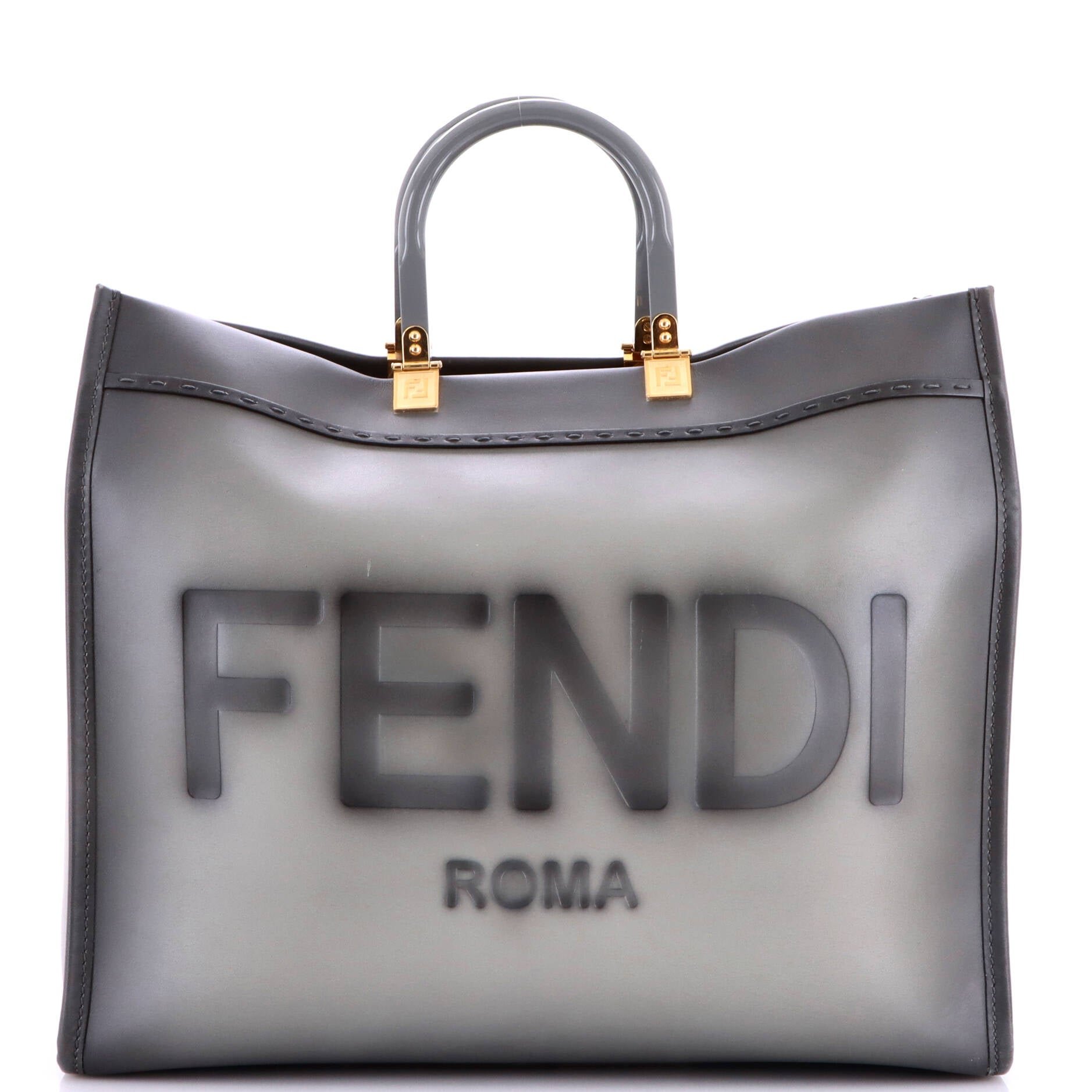 Sunshine Shopper Tote Leather Large