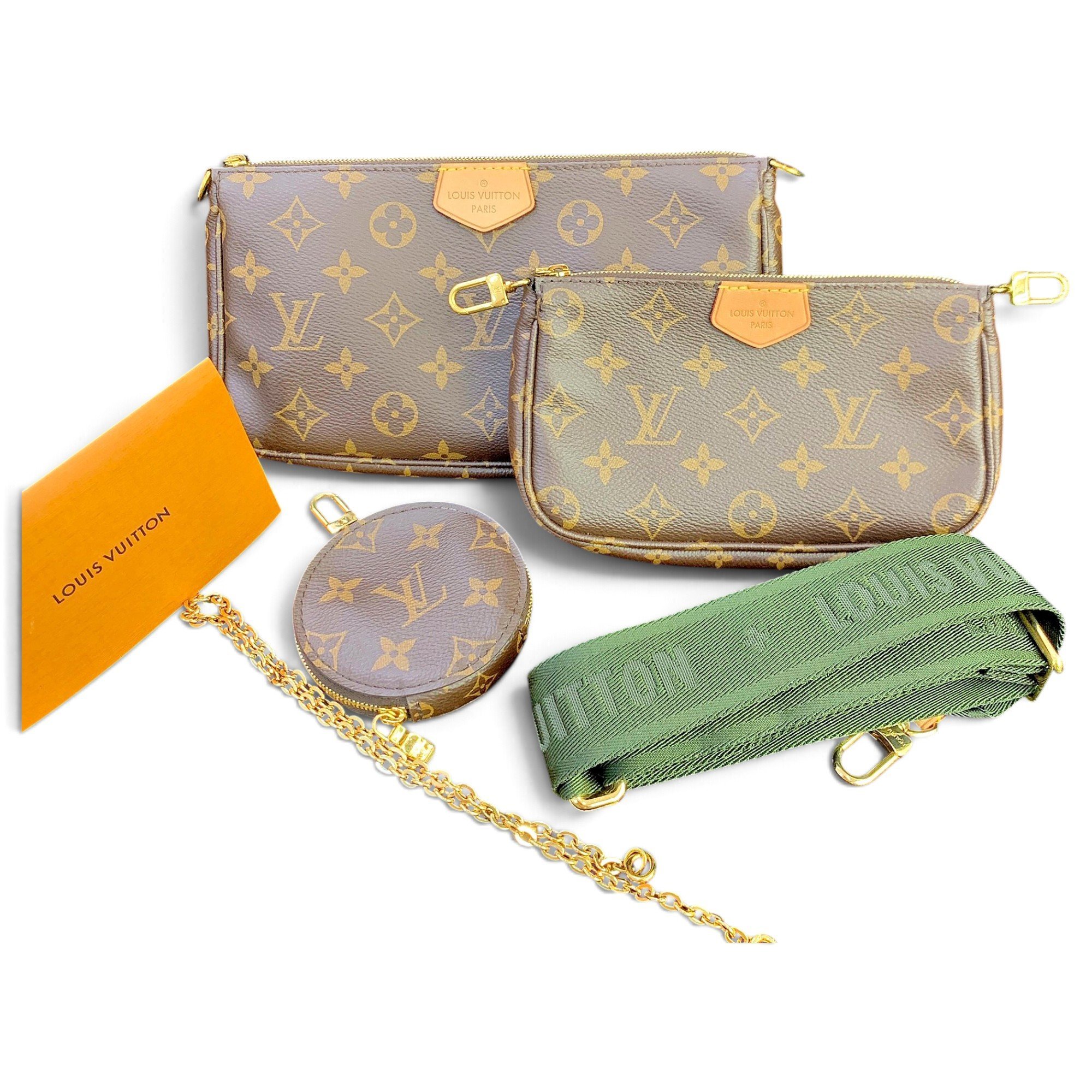 Multi Pochette Accessoires patent leather crossbody bag