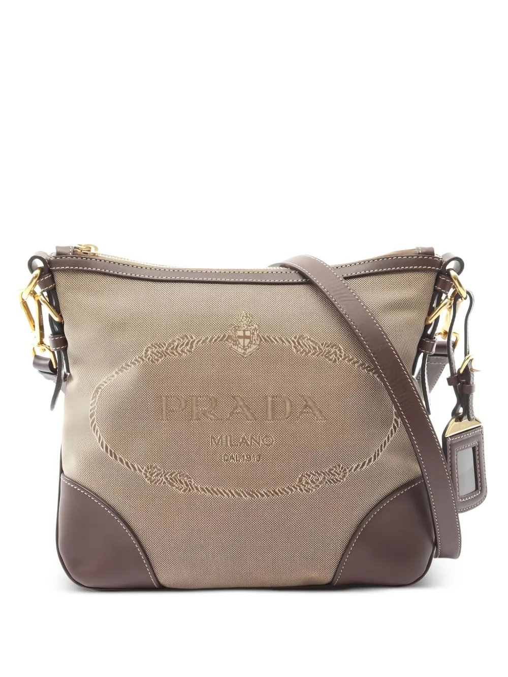 2010 logo jacquard shoulder bag
