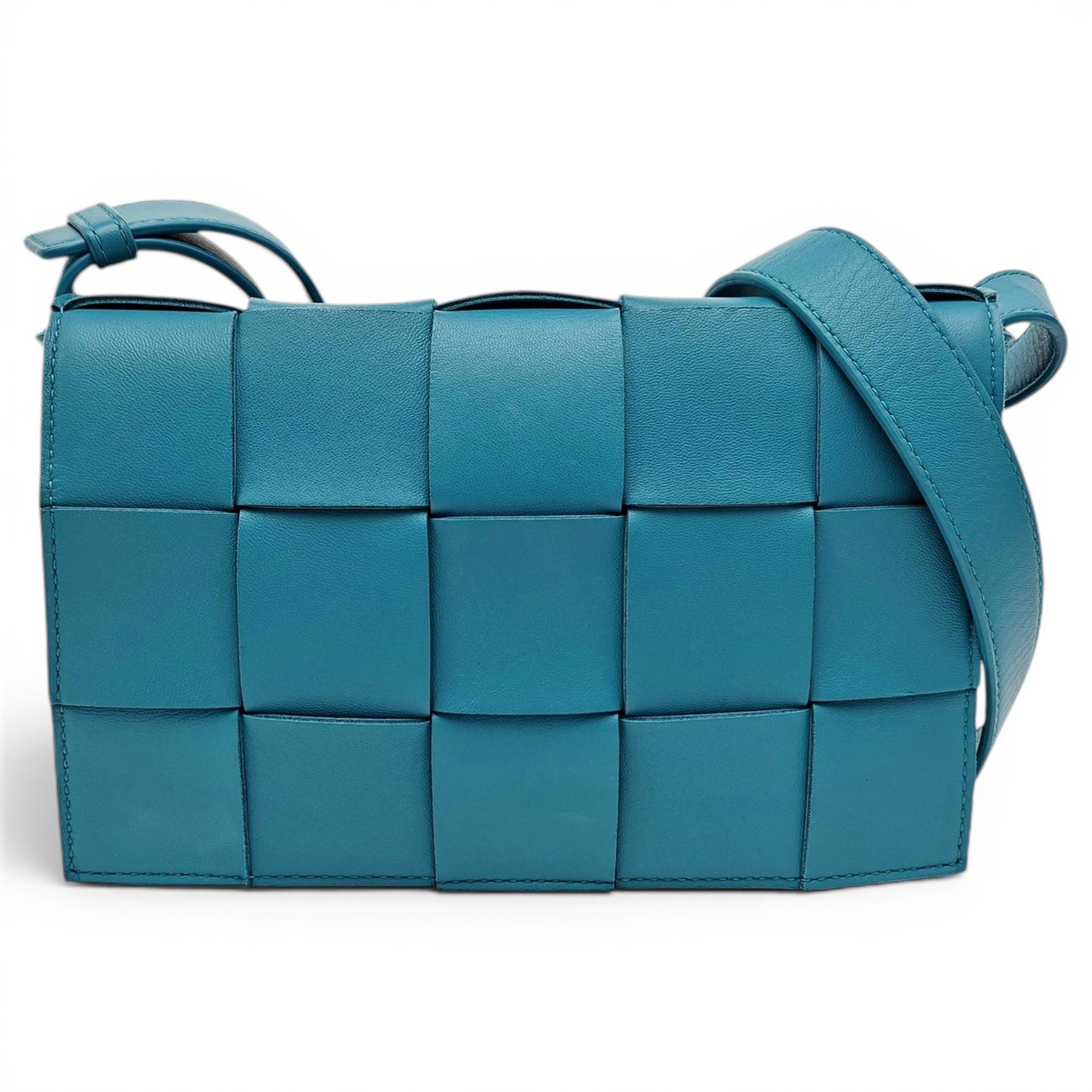 Cassette leather handbag