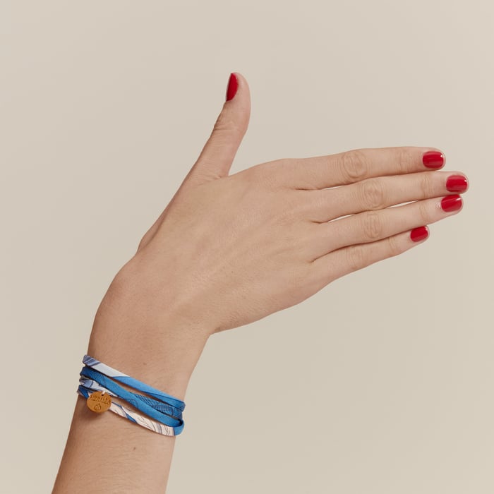 Random Double Tour Silk Bracelet