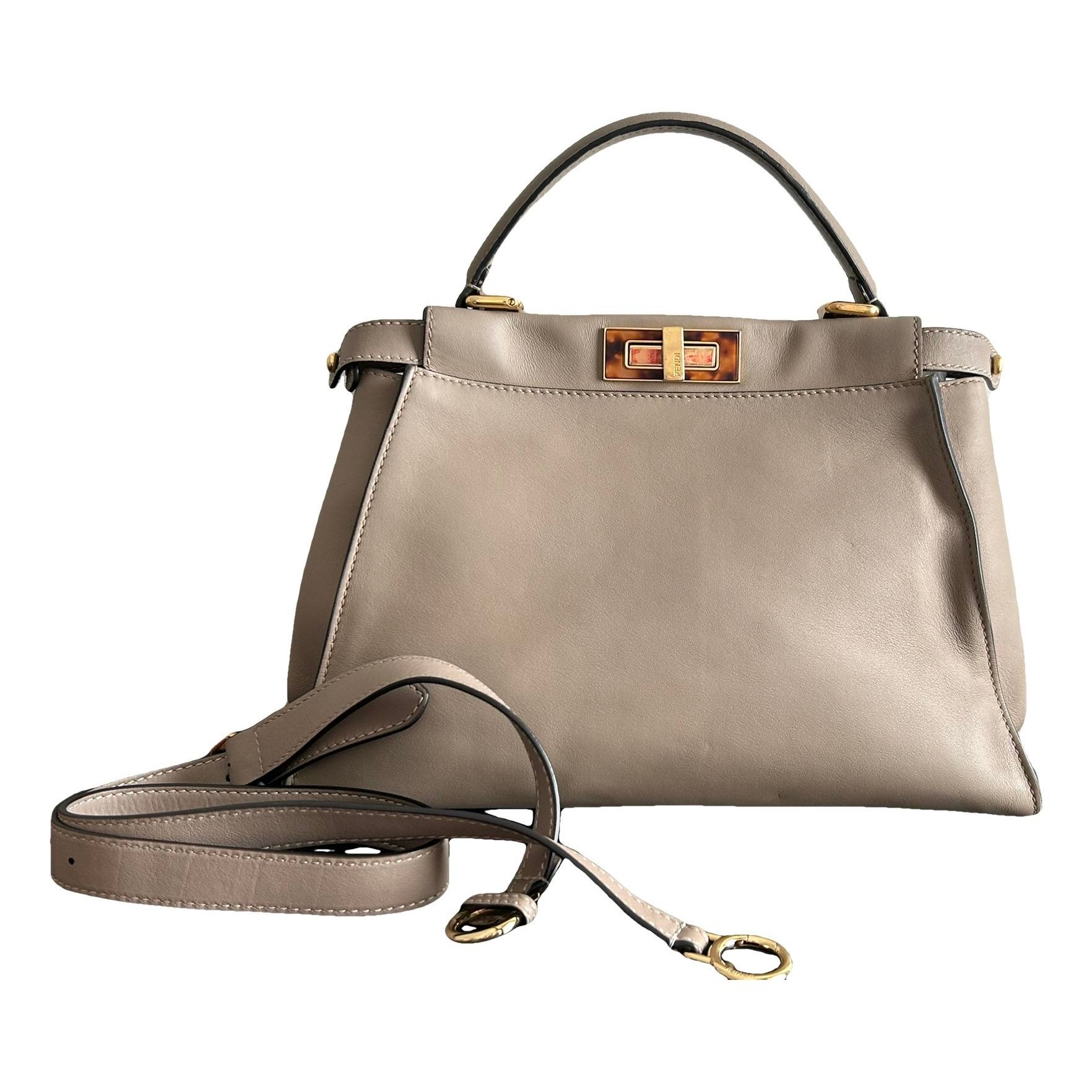 Peekaboo leather handbag