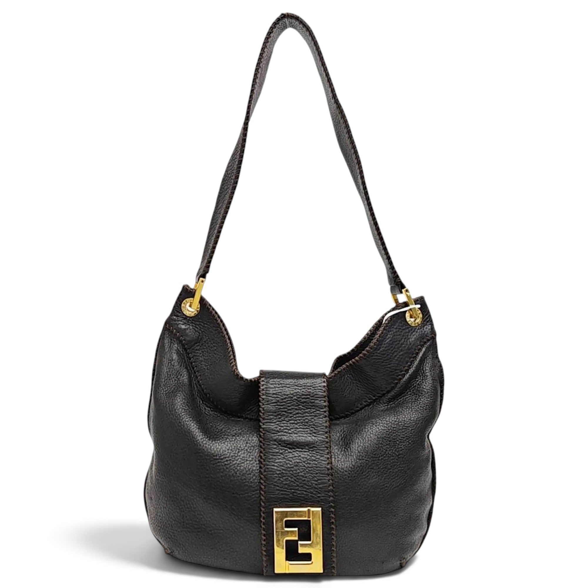 Double F leather handbag