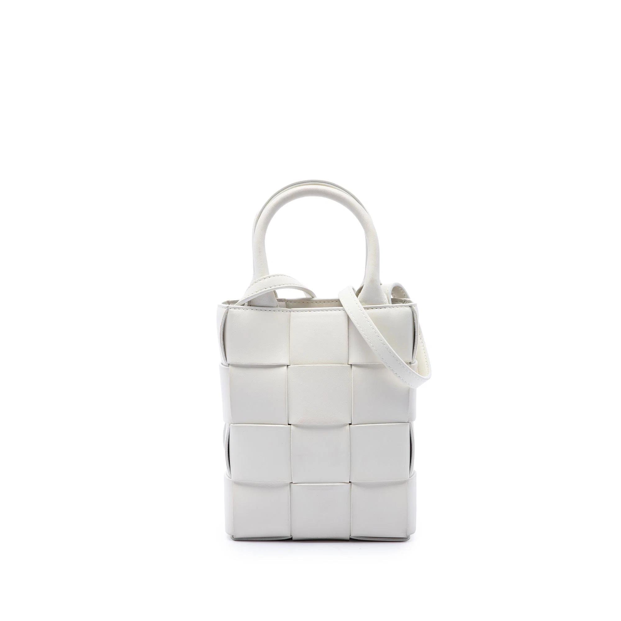 Cassette leather satchel