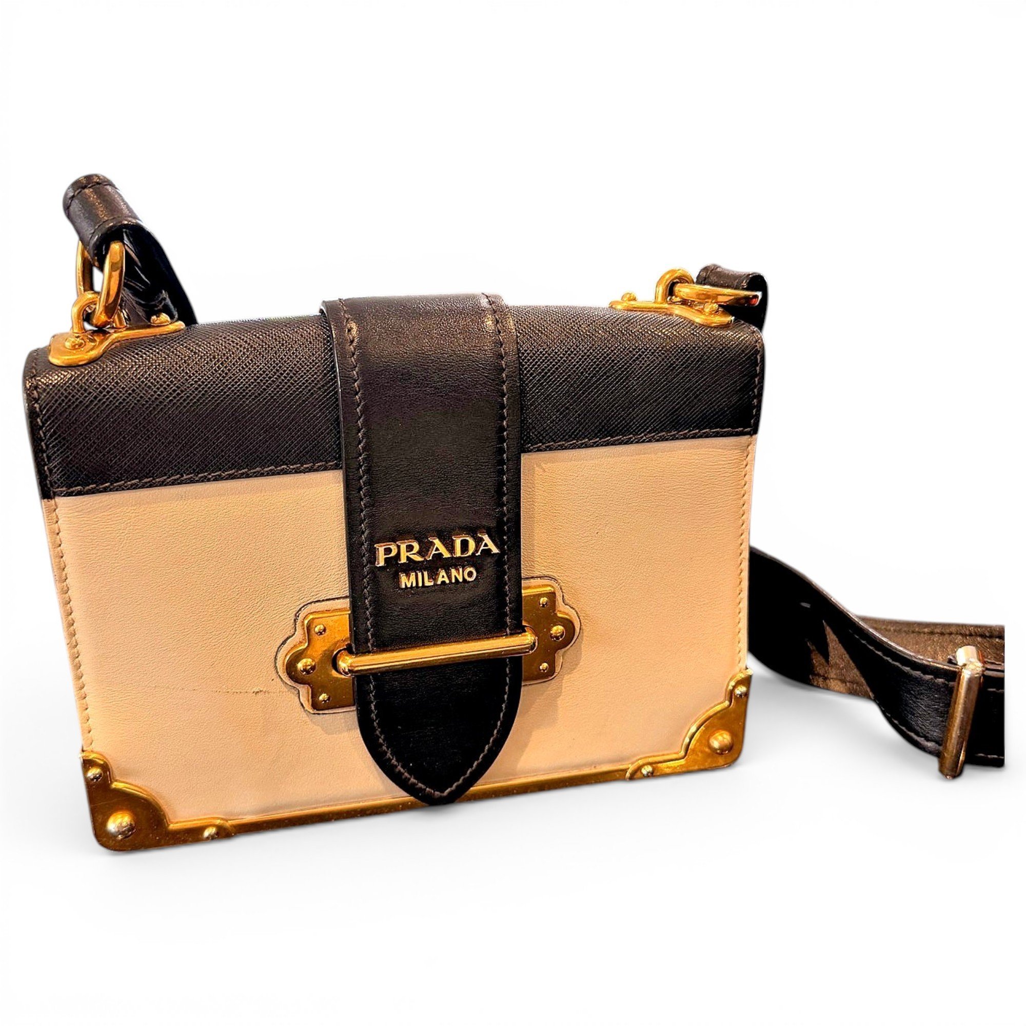 Cahier leather handbag