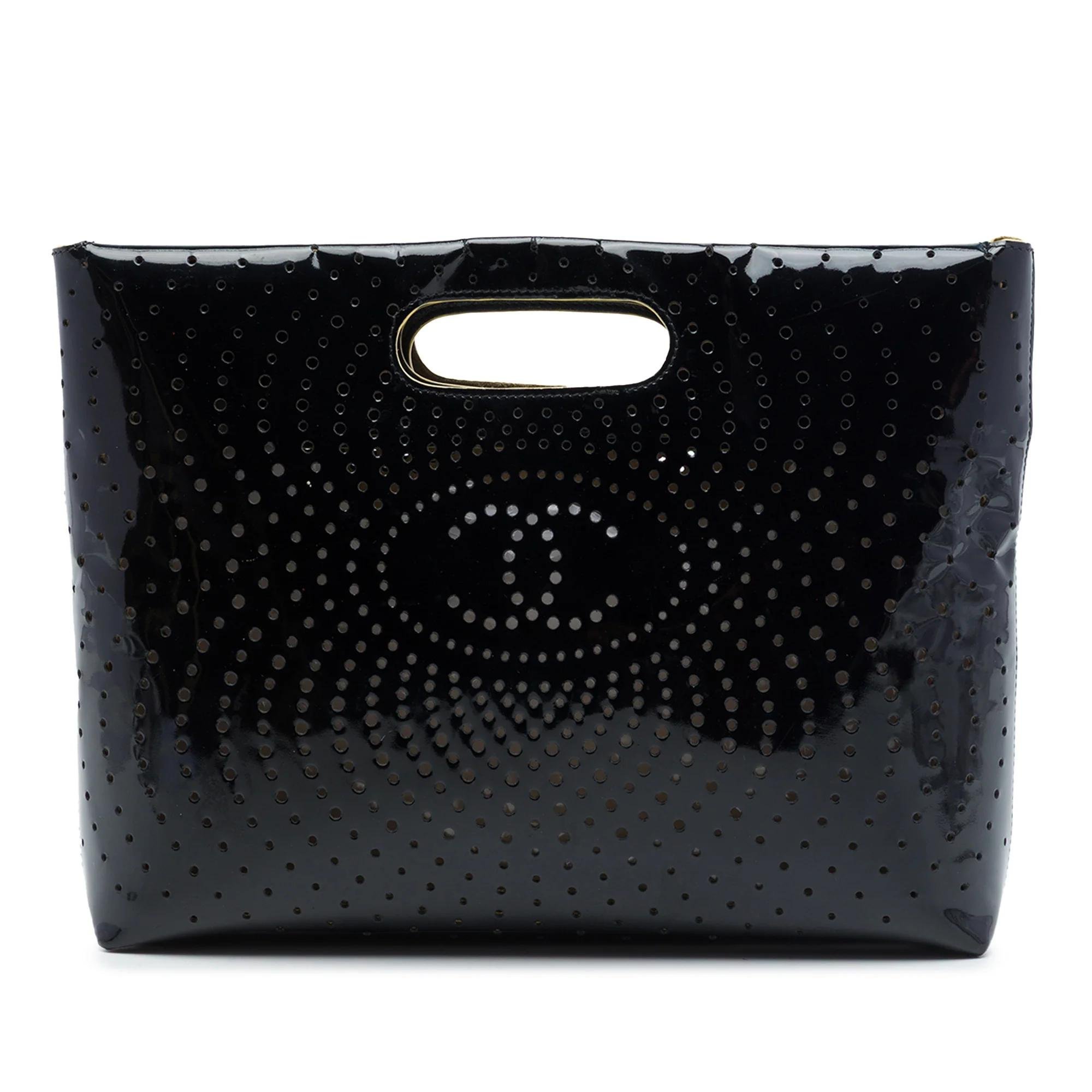Patent leather tote