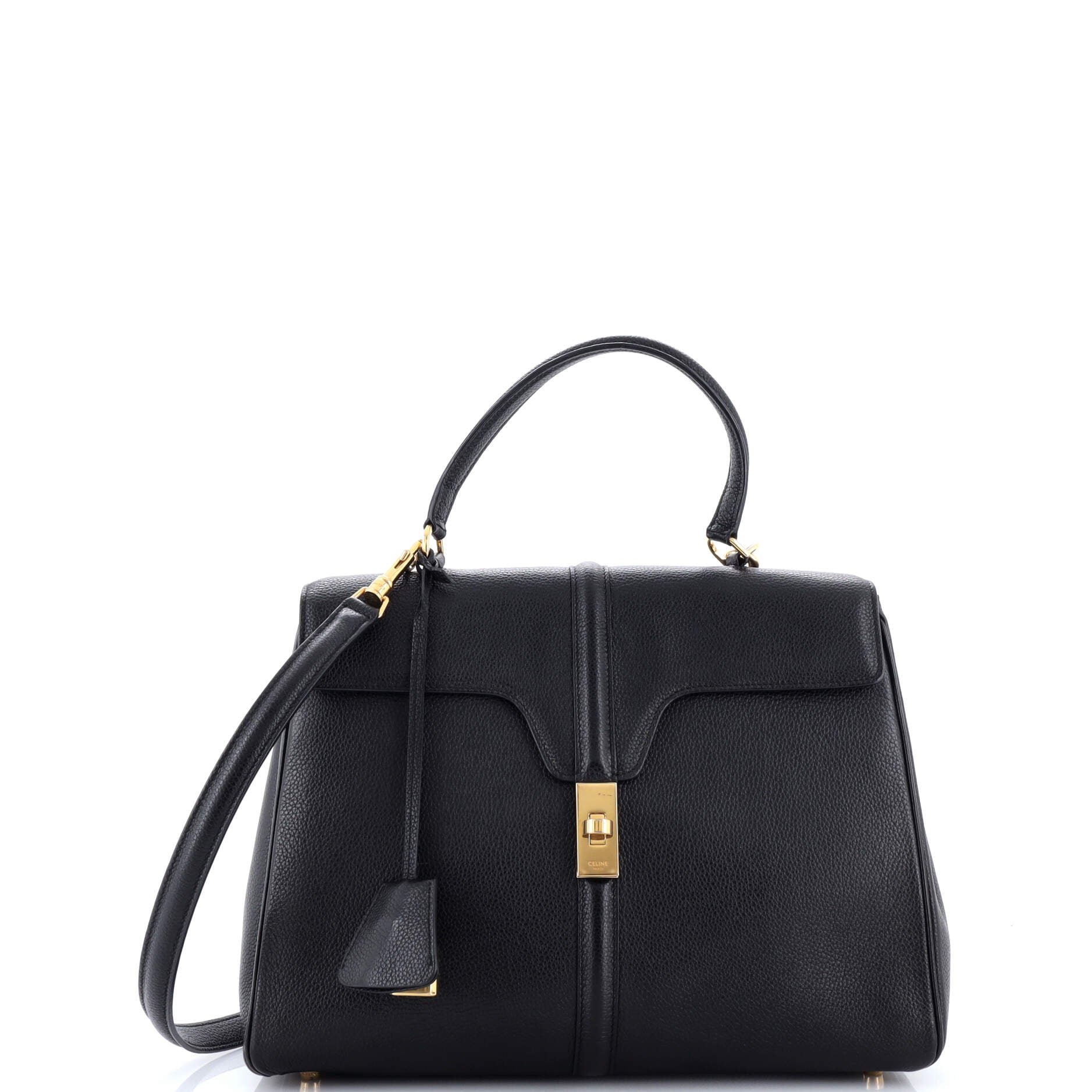 16 Top Handle Bag Grained Calfskin Medium