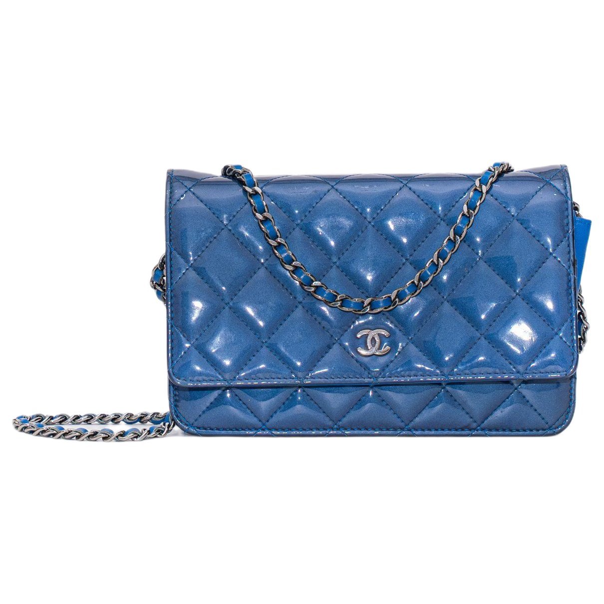 Wallet On Chain leather handbag