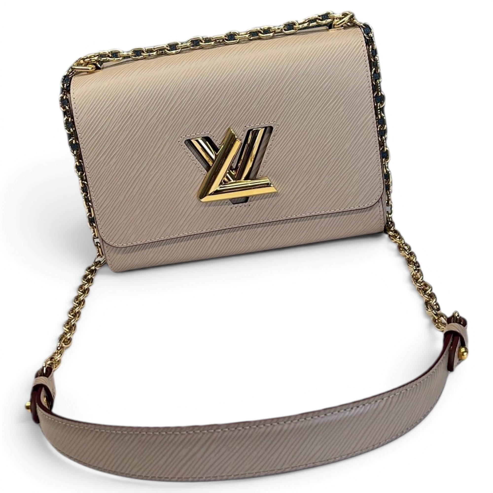 Twist leather handbag