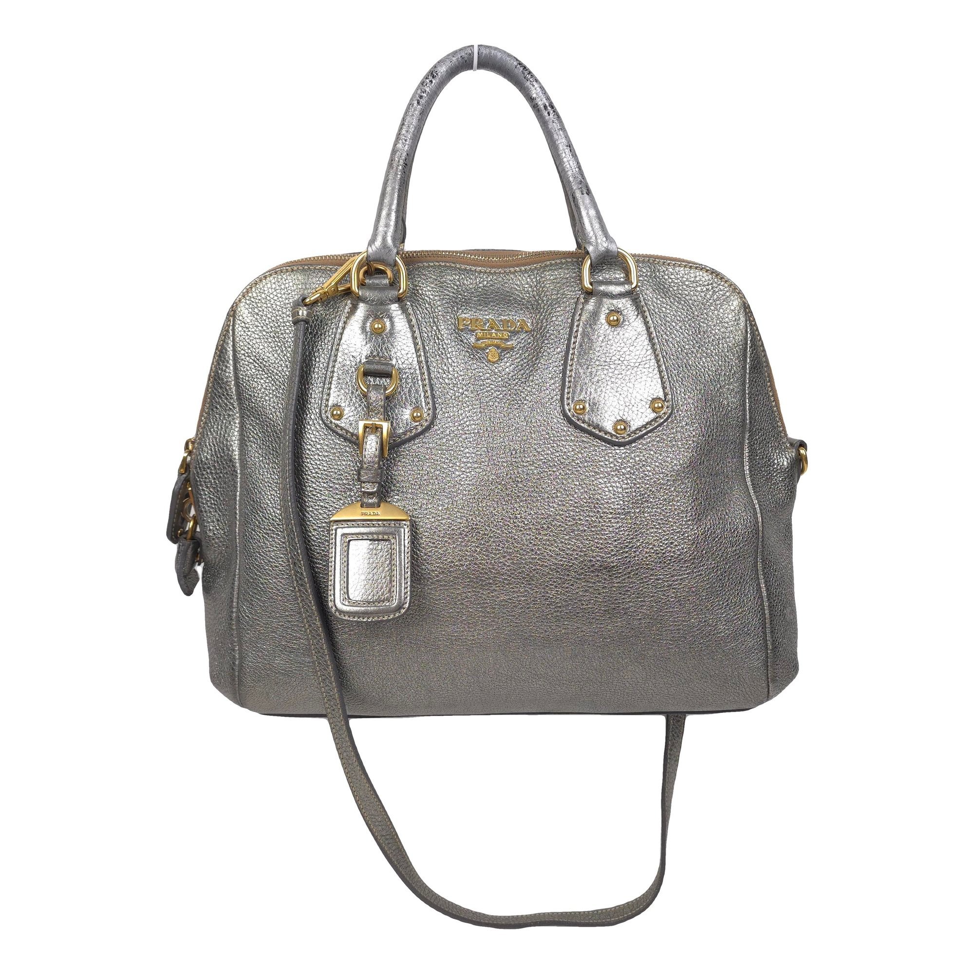 Leather bowling bag