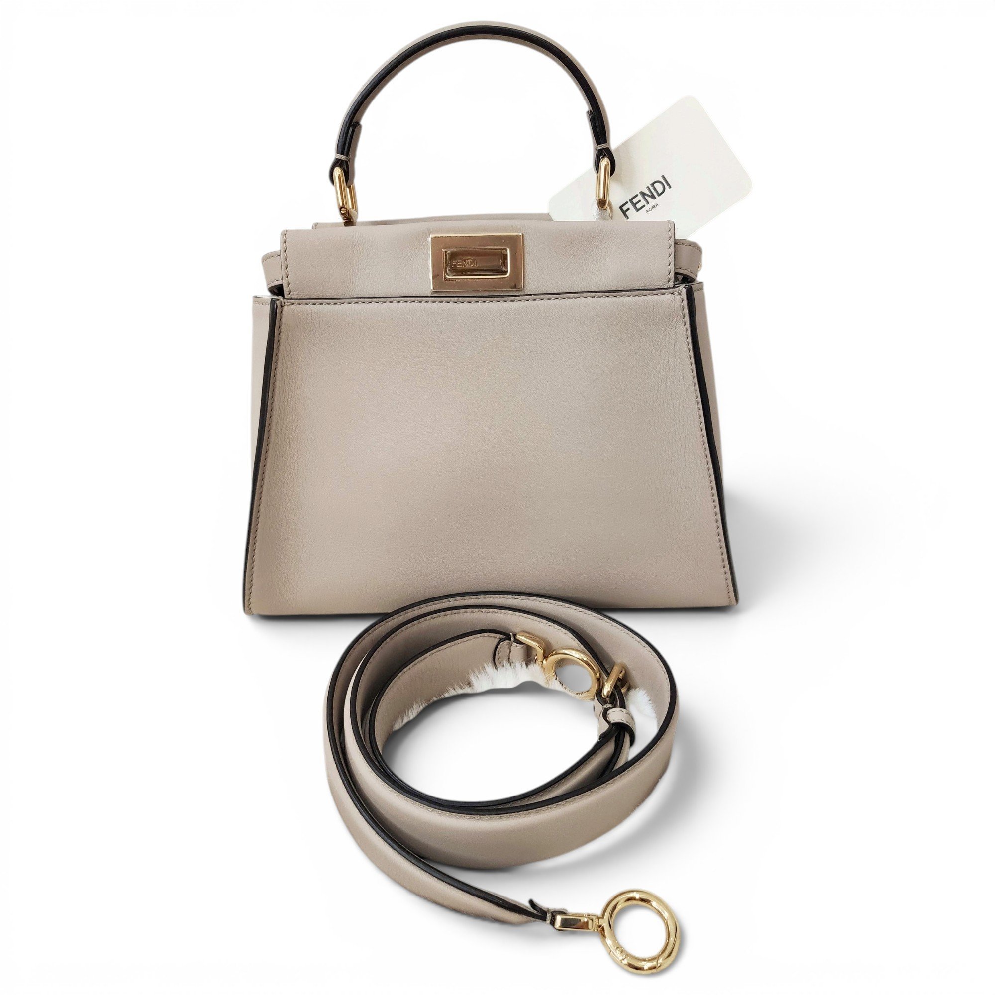 Peekaboo leather handbag