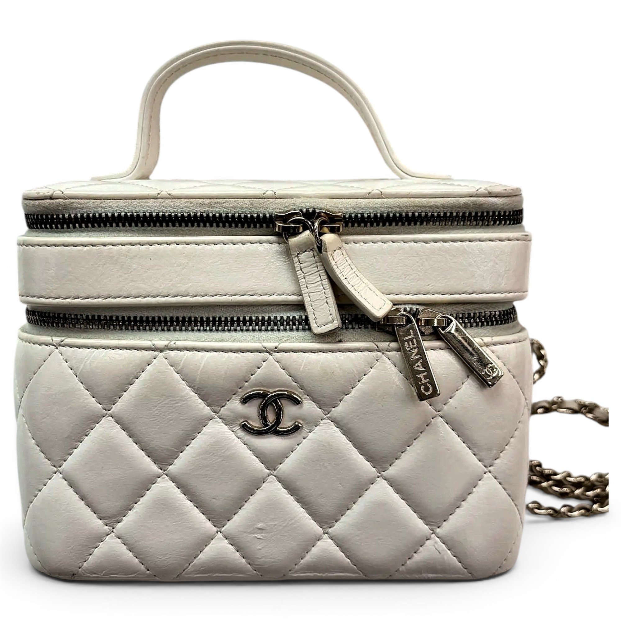 Leather vanity case