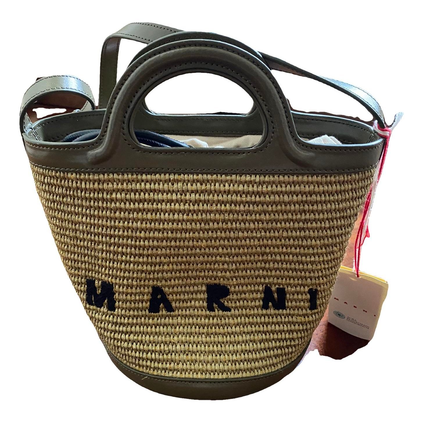 Tropicalia leather handbag