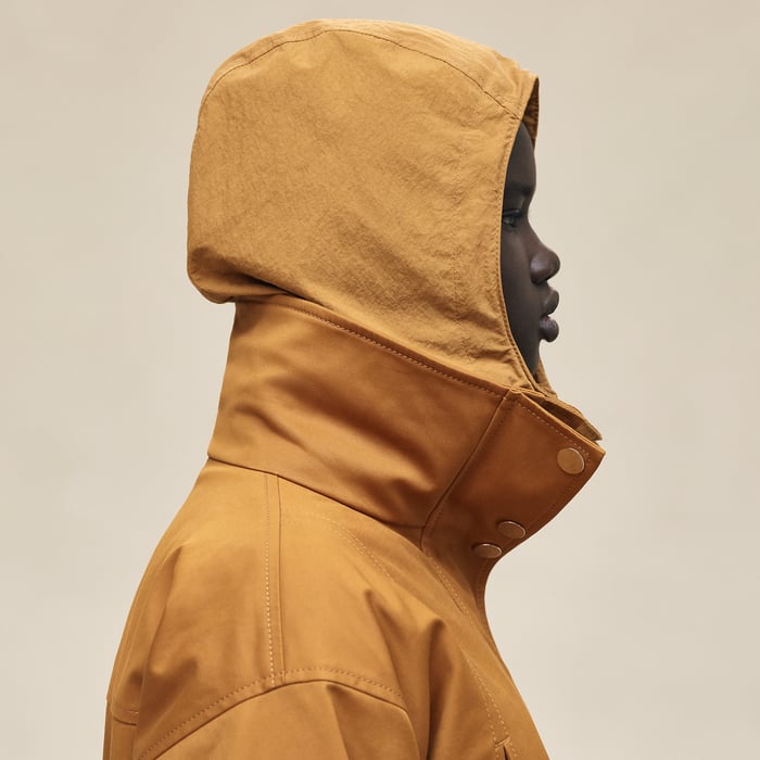 Marron Ocre Reversible Parka