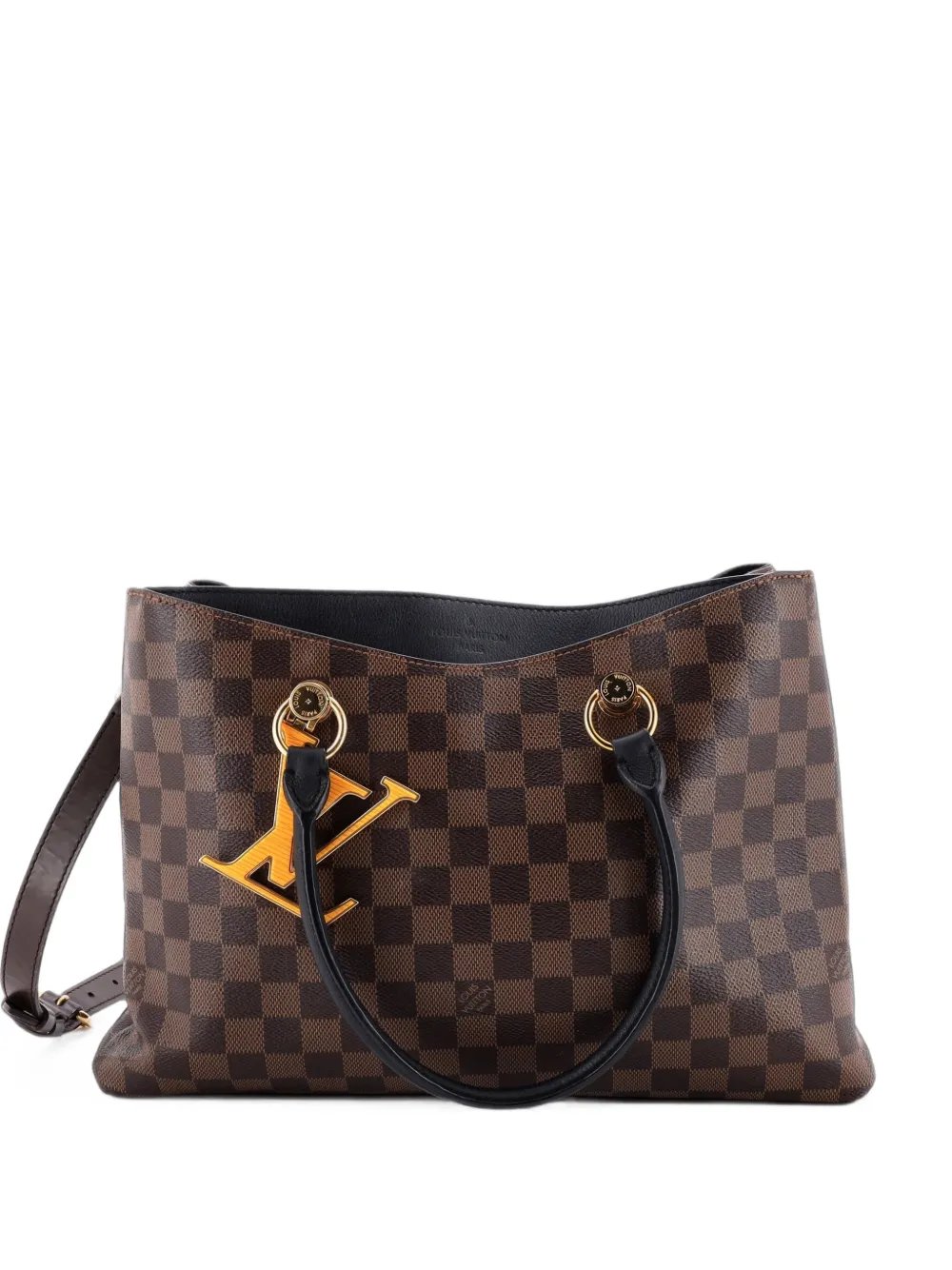 LV Riverside Handbag Damier with Leather tote bag