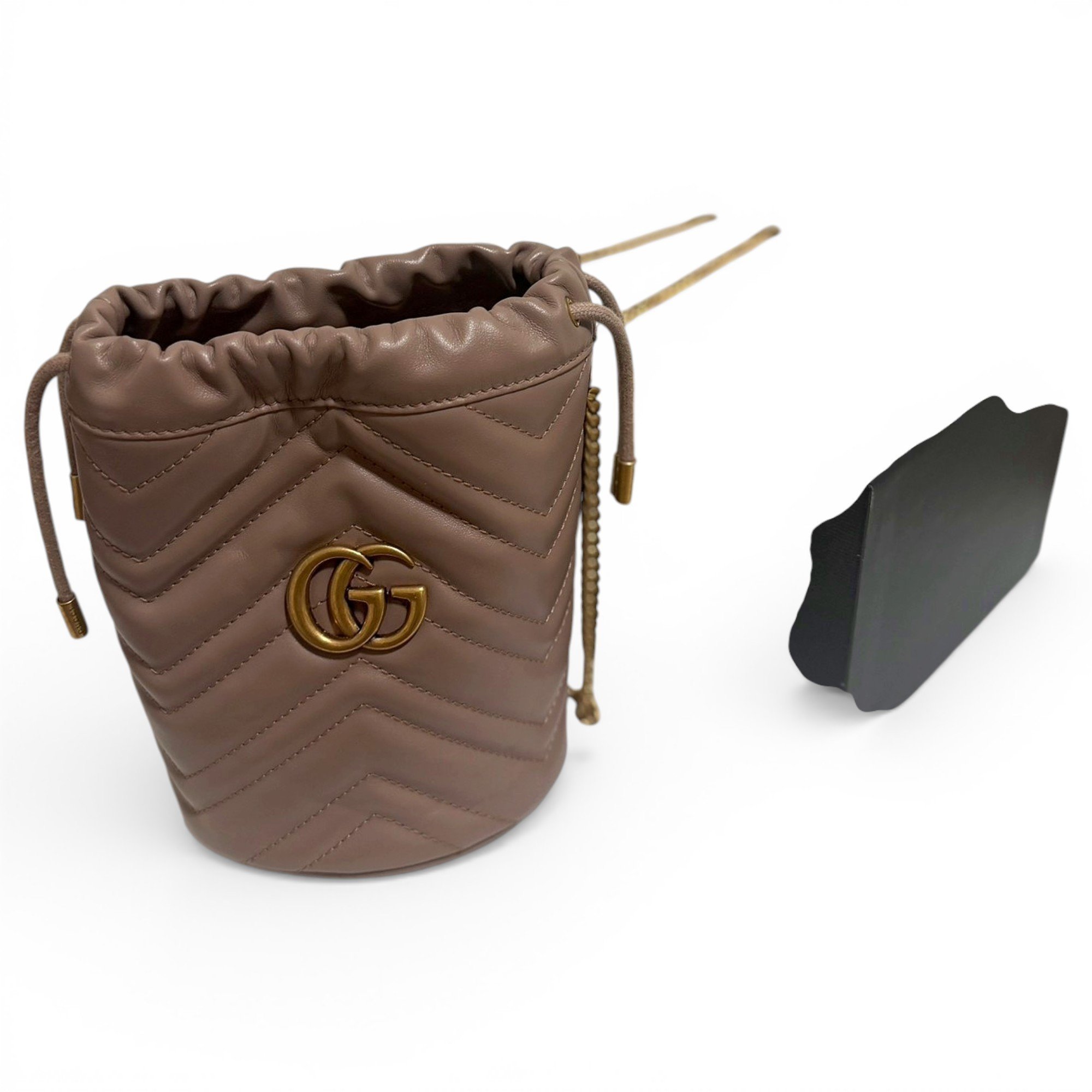 GG Marmont Chain Bucket leather crossbody bag