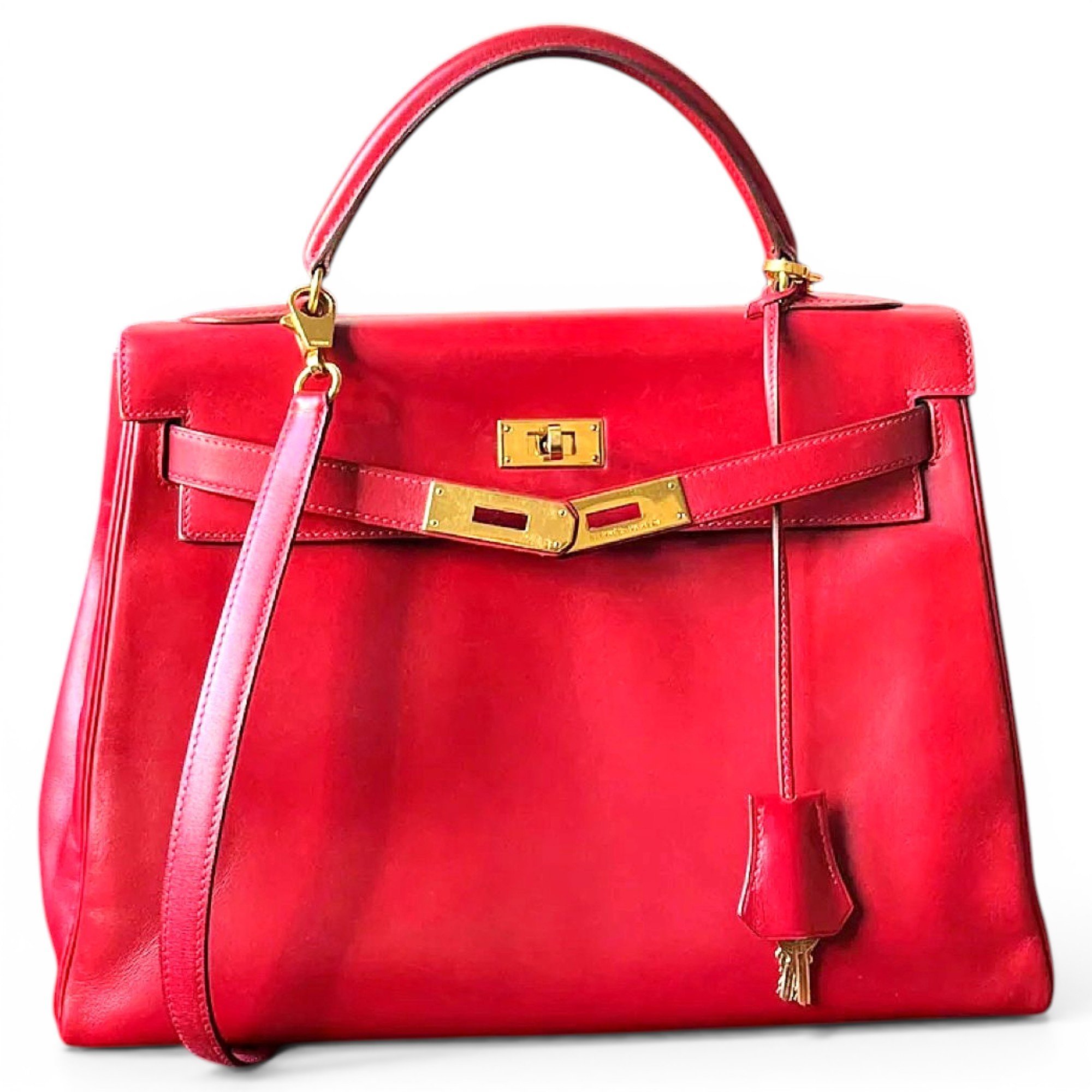 Kelly 32 leather handbag