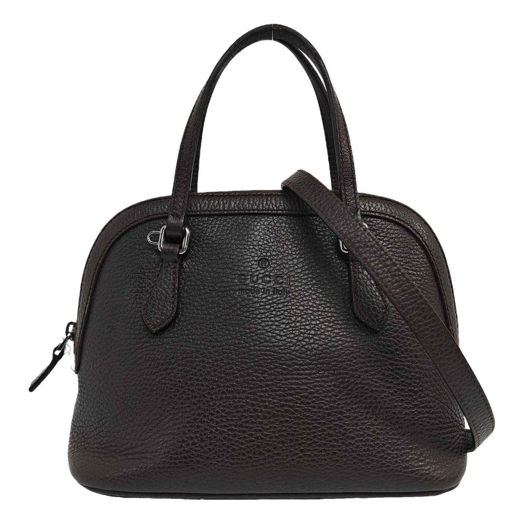 Dôme leather crossbody bag