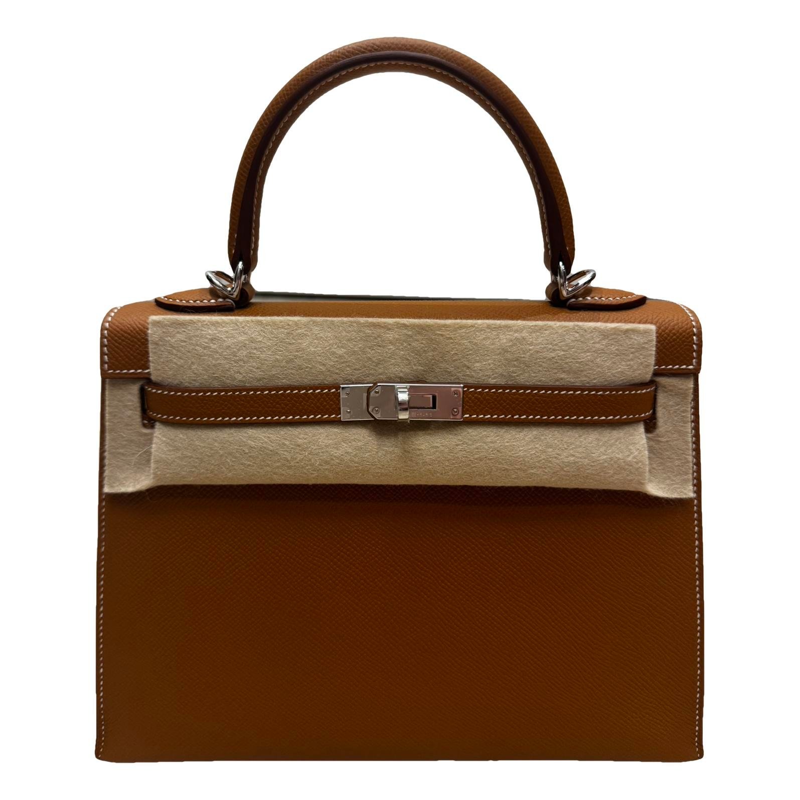 Kelly 25 leather handbag