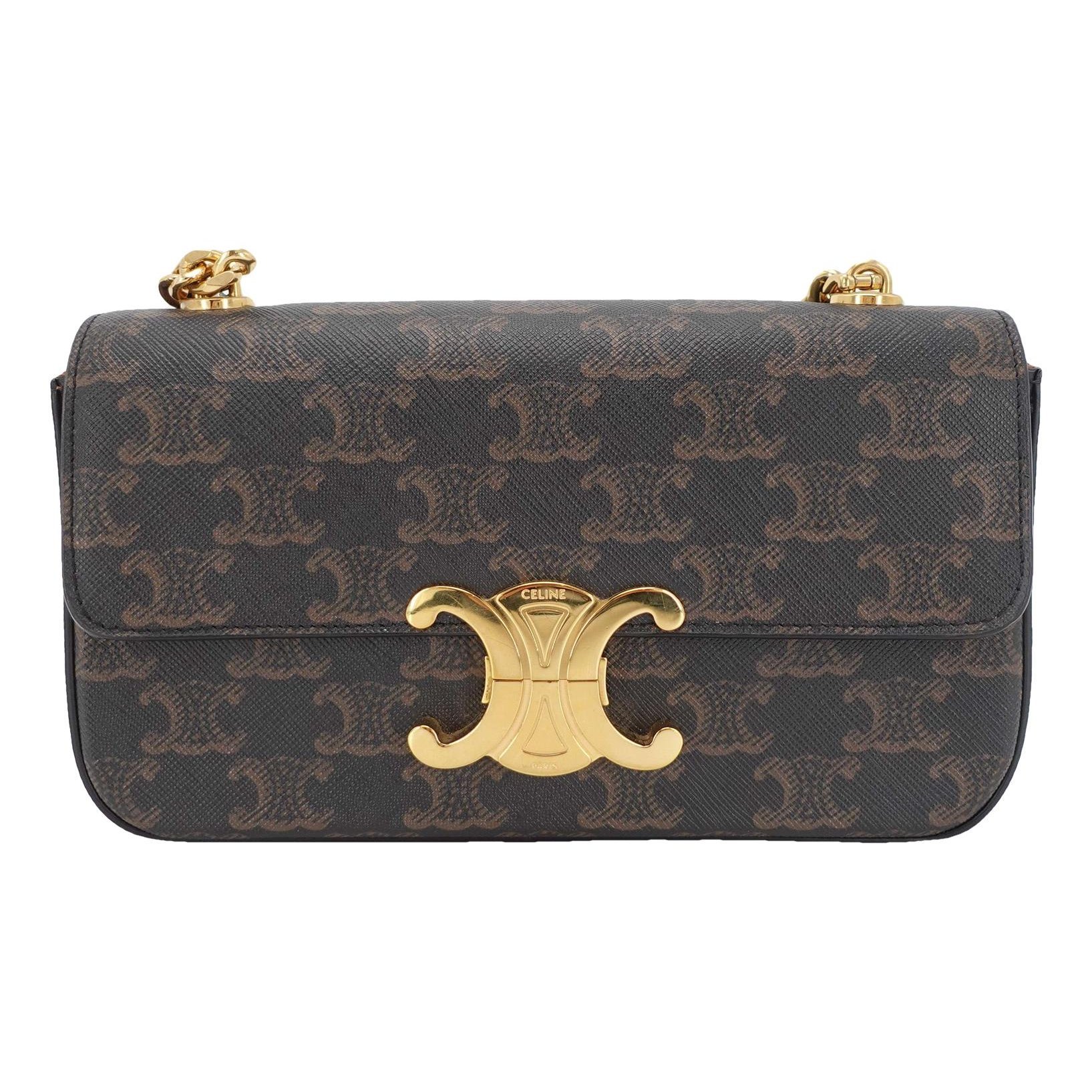 Triomphe leather handbag