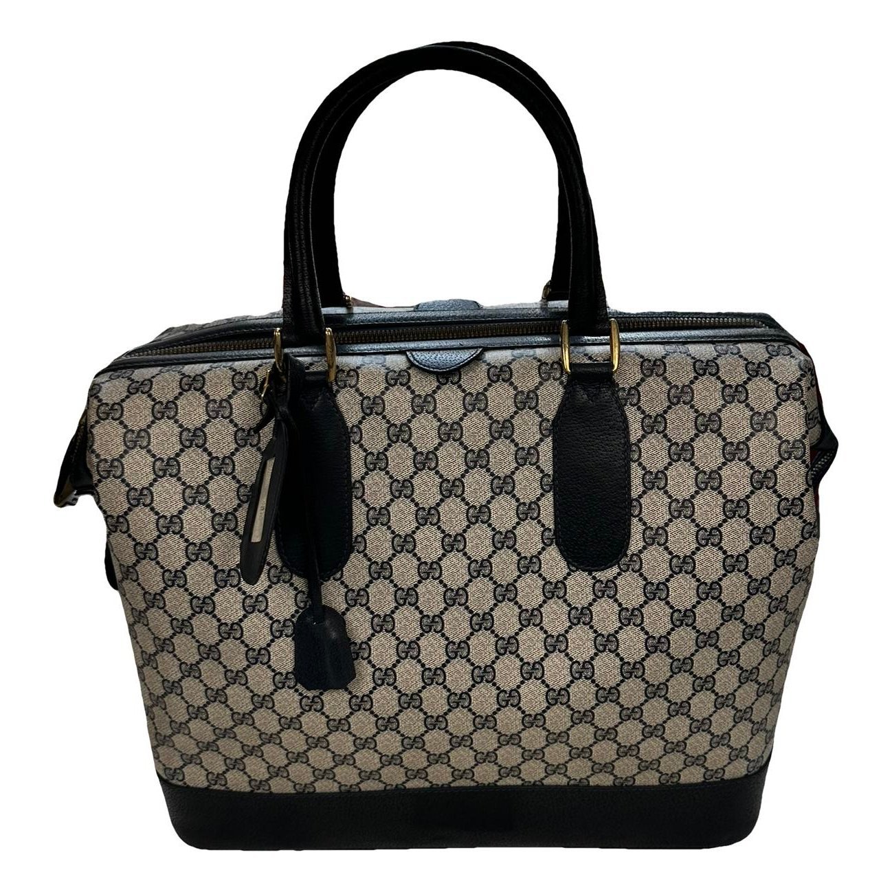 Leather travel bag