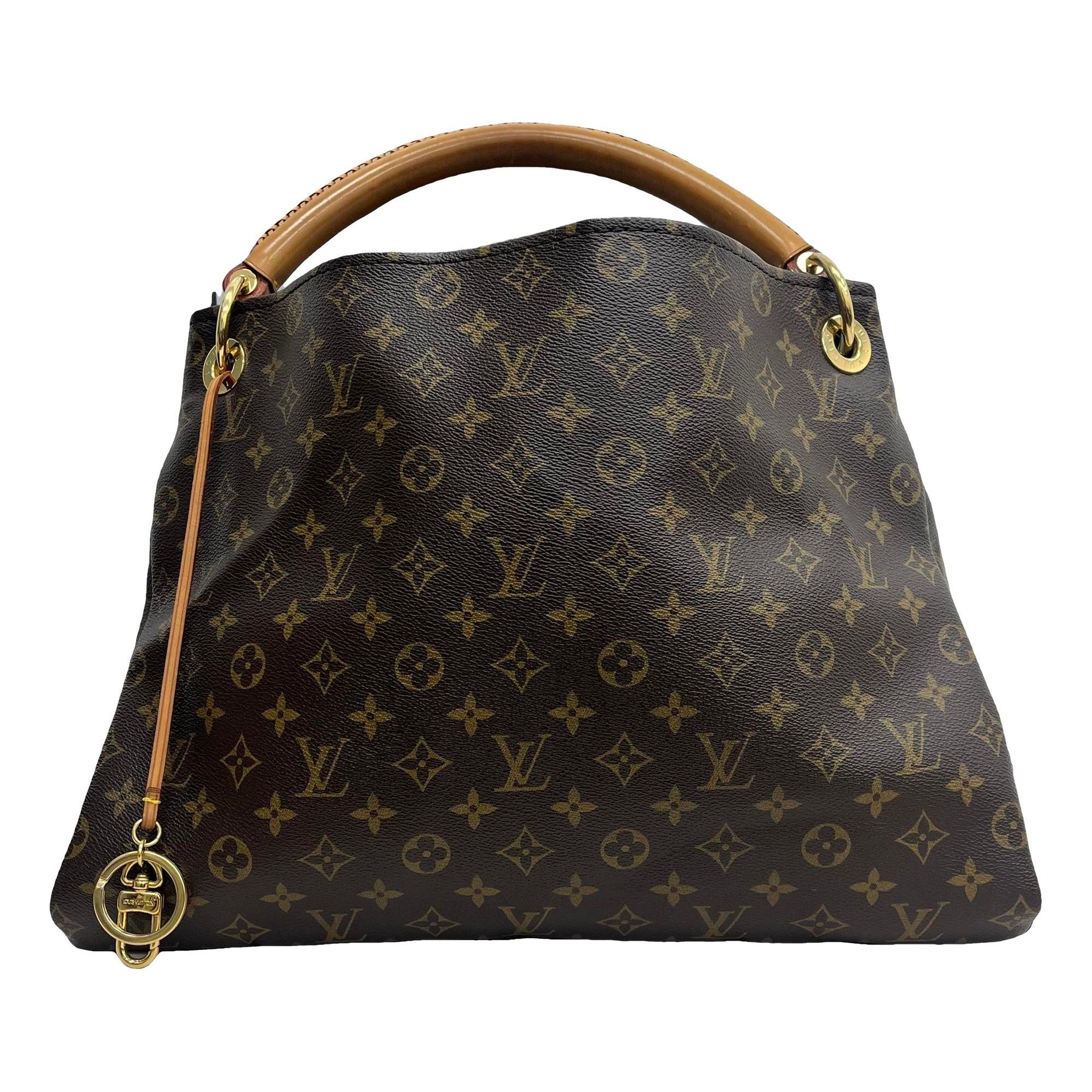 Artsy leather handbag