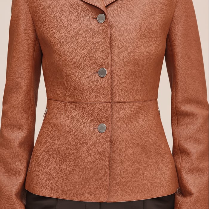 Marron Fauve Equestrian Jacket